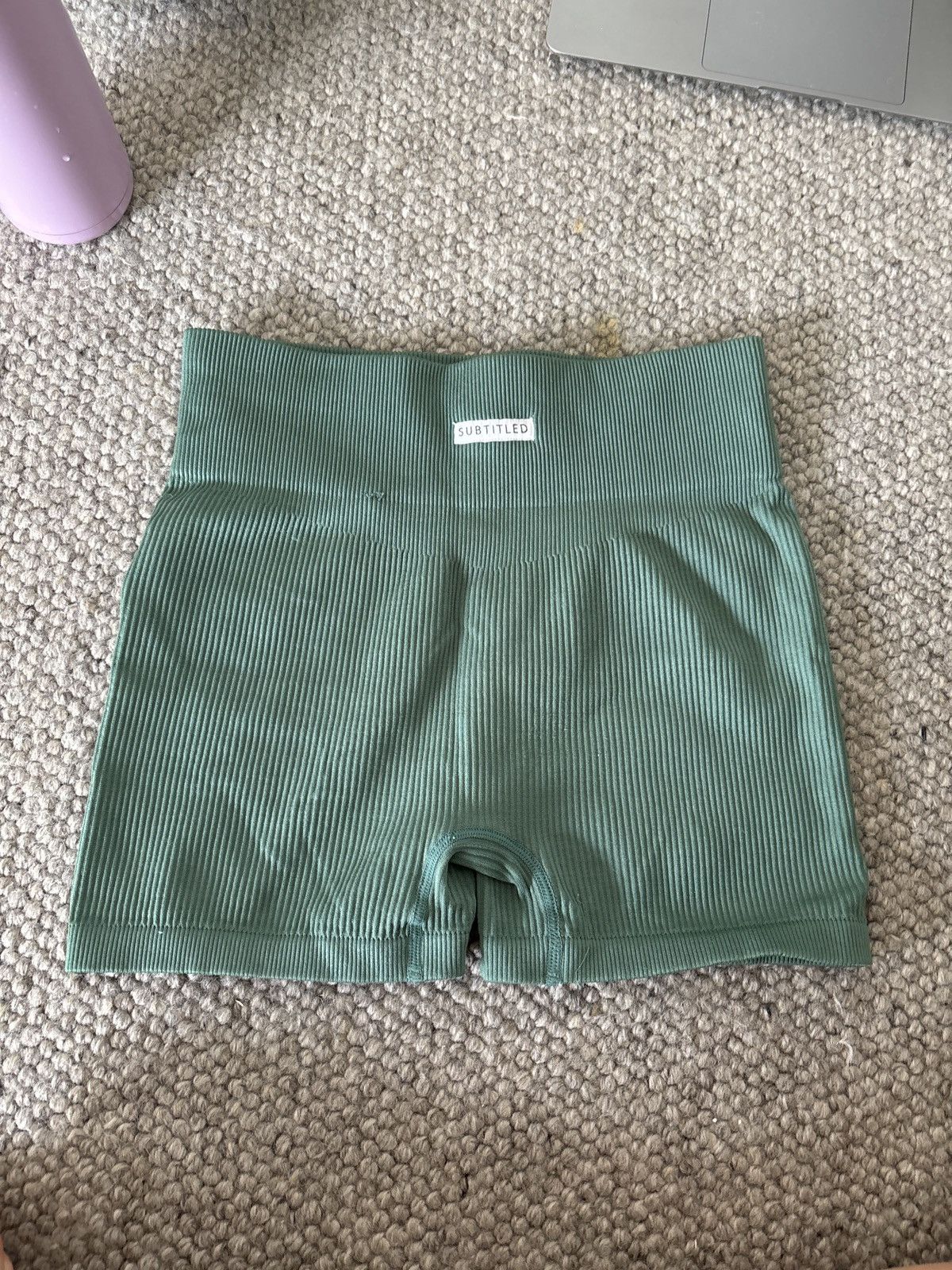 Other subtitled green bike shorts Size 27" / US 4 / IT 40 - 1 Thumbnail