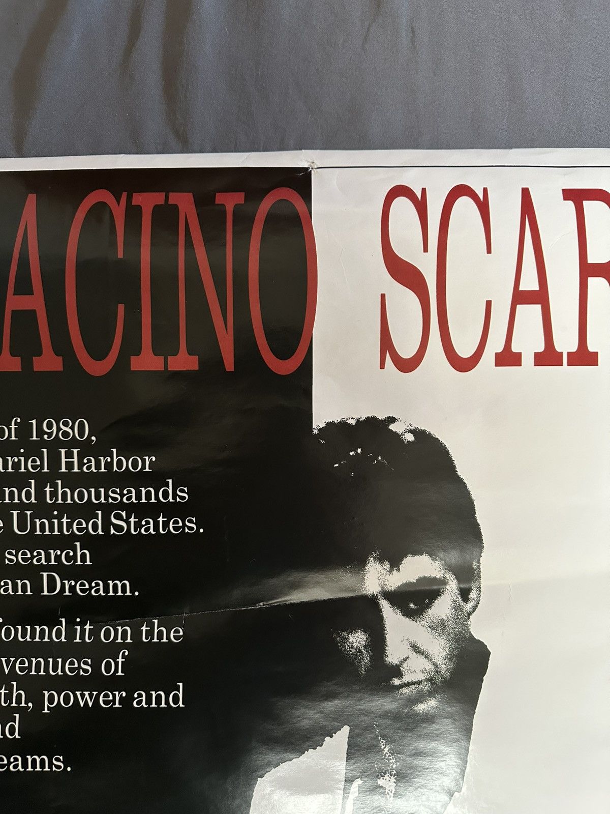 Vintage Vintage Scarface Movie Poster Size ONE SIZE - 3 Thumbnail