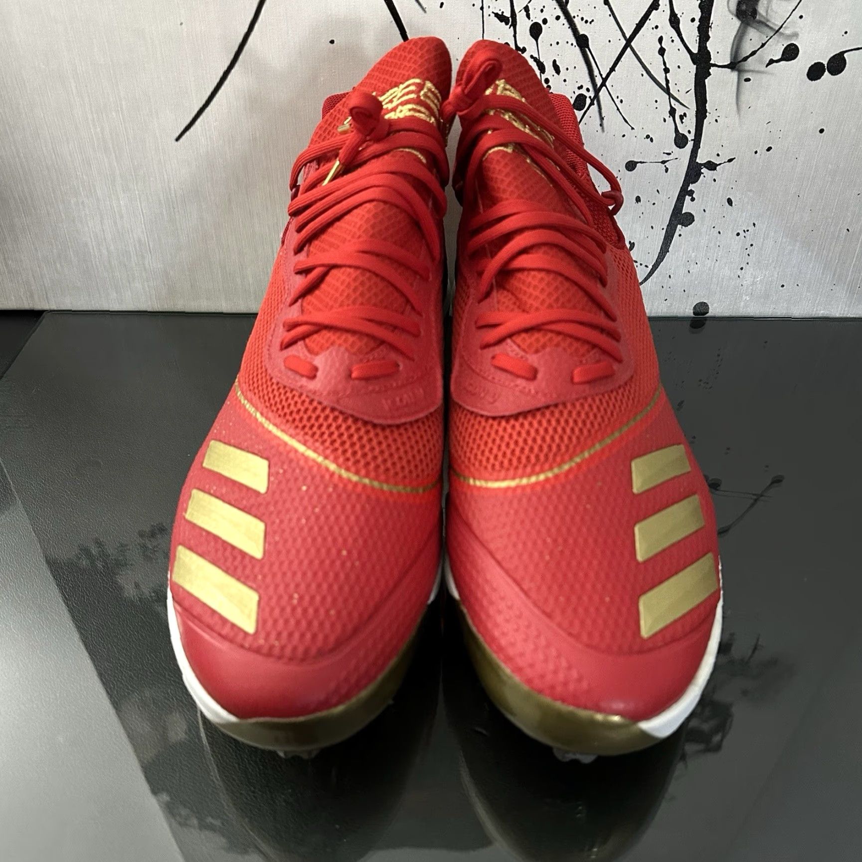 Adidas Adidas Boost Icon Baseball Cleats Mens Size 14 G28235 Red Gold Size US 14 / EU 47 - 2 Thumbnail