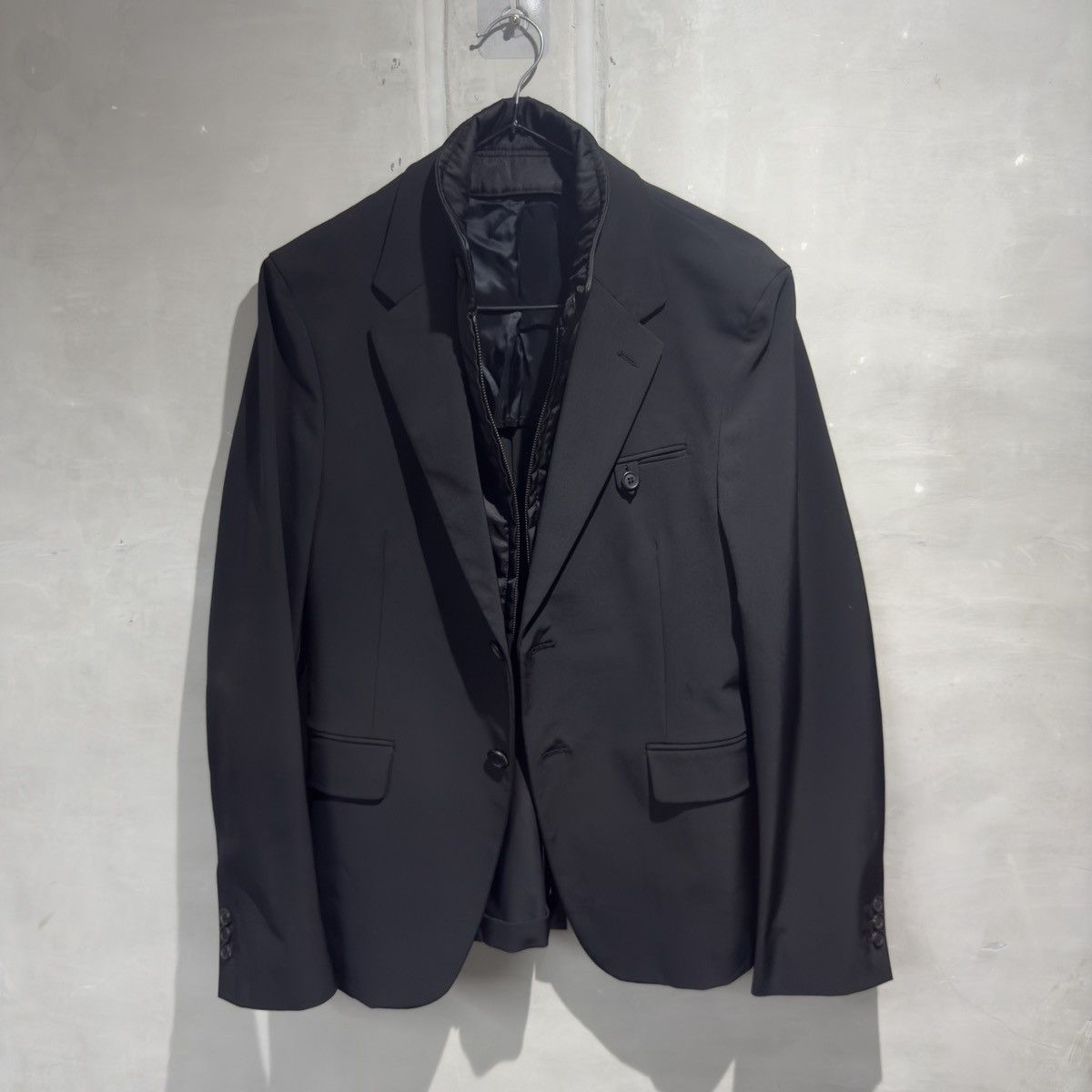 Designer × Prada Prada Single Breasted Double Lined Nylon Suit Blazer Size 44R - 20 Thumbnail