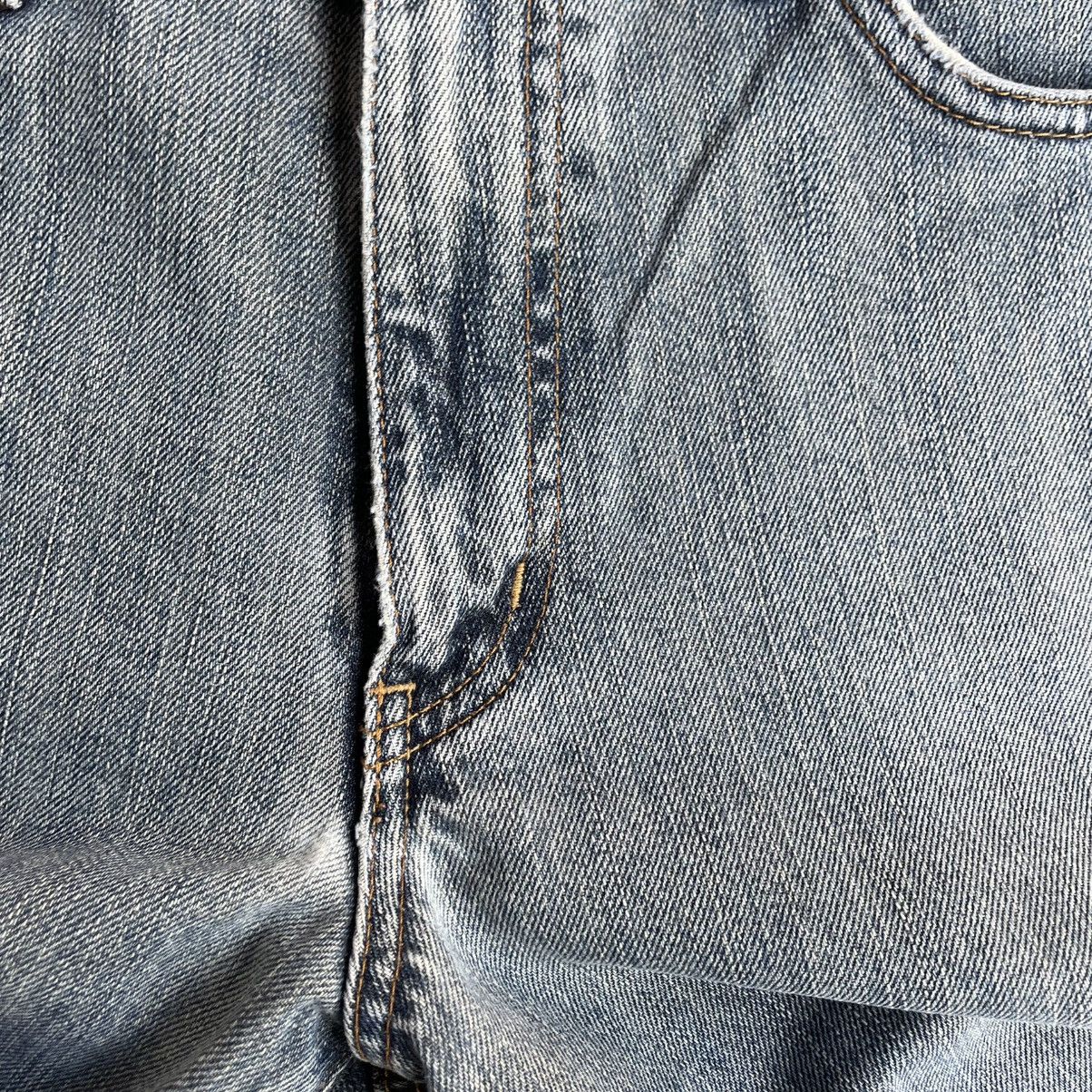 Edwin 🔥Vintage Edwin 404 Stoned Washed Ripped Distress Denim Jeans Size US 31 - 8 Thumbnail