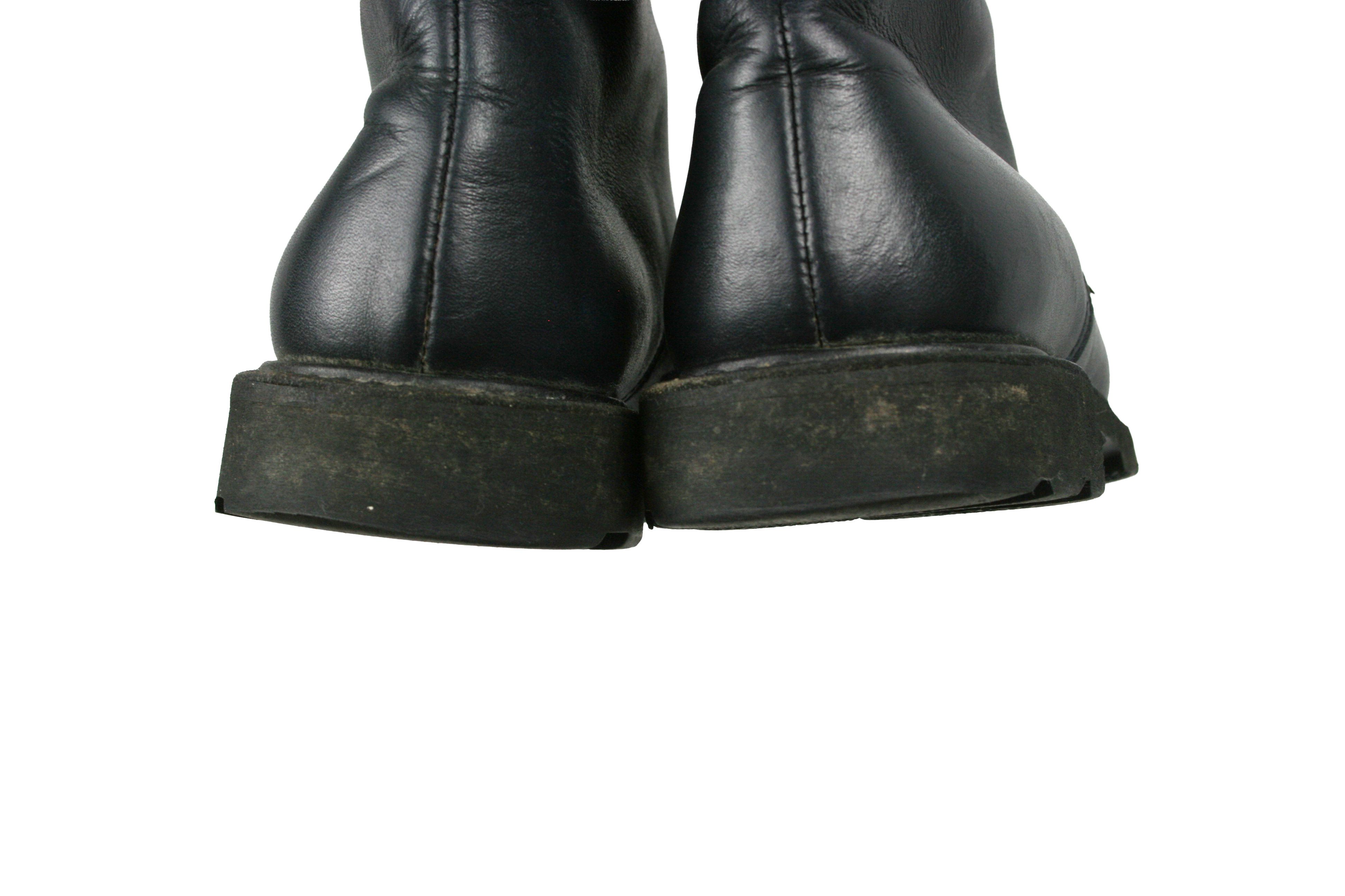 Paraboot Parachoc 90S Leather Lined Biker Work Boots Vintage France Size US 8 / IT 38 - 11 Thumbnail