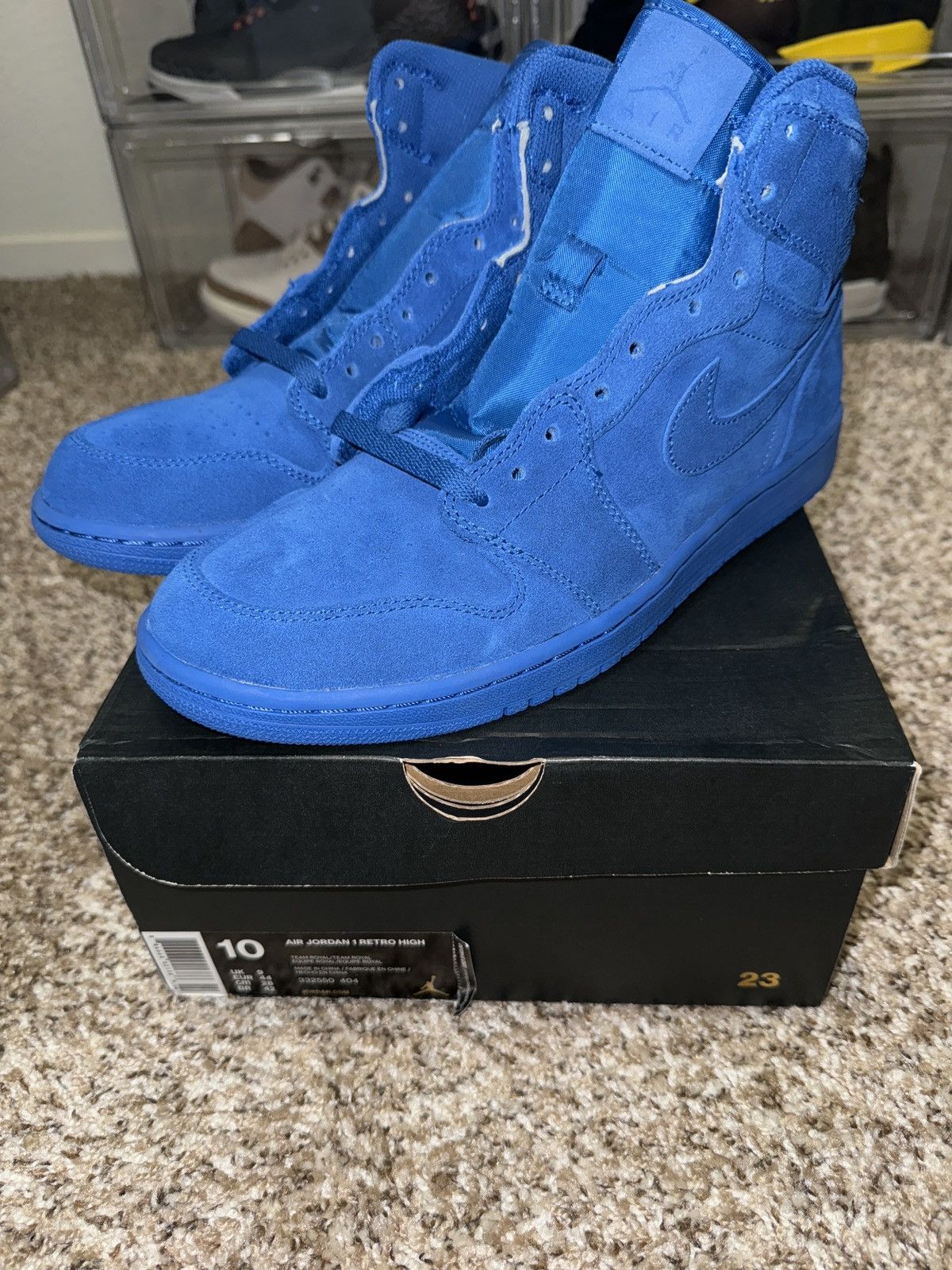 Jordan Brand Jordan 1 Retro Blue Suede Size US 10 / EU 43 - 1 Thumbnail