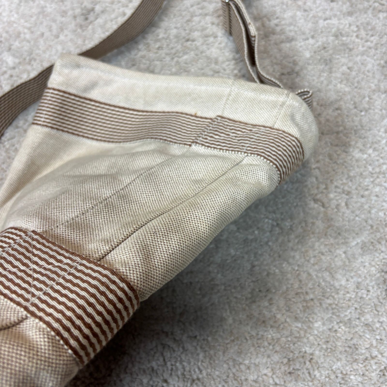 Hermes Hermes White Fourre Tout Besace PM Canvas Shoulder Bag Size ONE SIZE - 19 Thumbnail