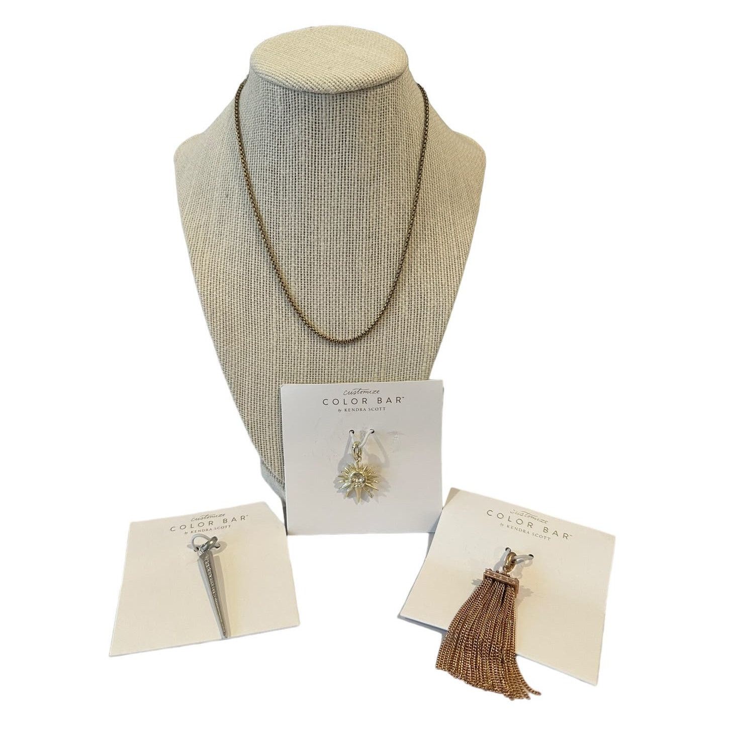 Kendra Scott Kendra Scott Sun Spike Tassel Charm Necklace Rose Gold Mixed Size ONE SIZE - 1 Thumbnail