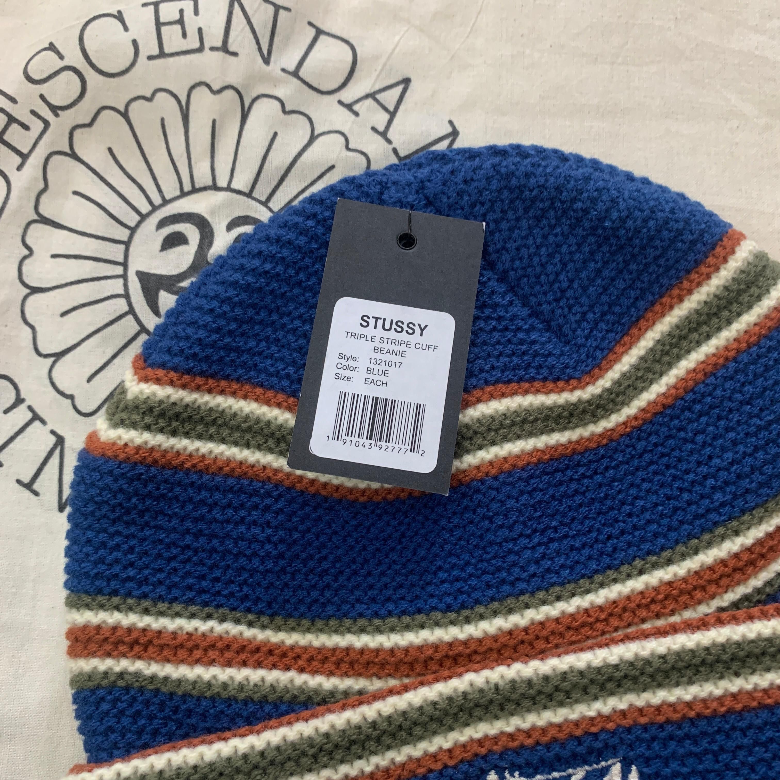 Stussy Stussy triple stripe cuff beanie Size ONE SIZE - 3 Thumbnail