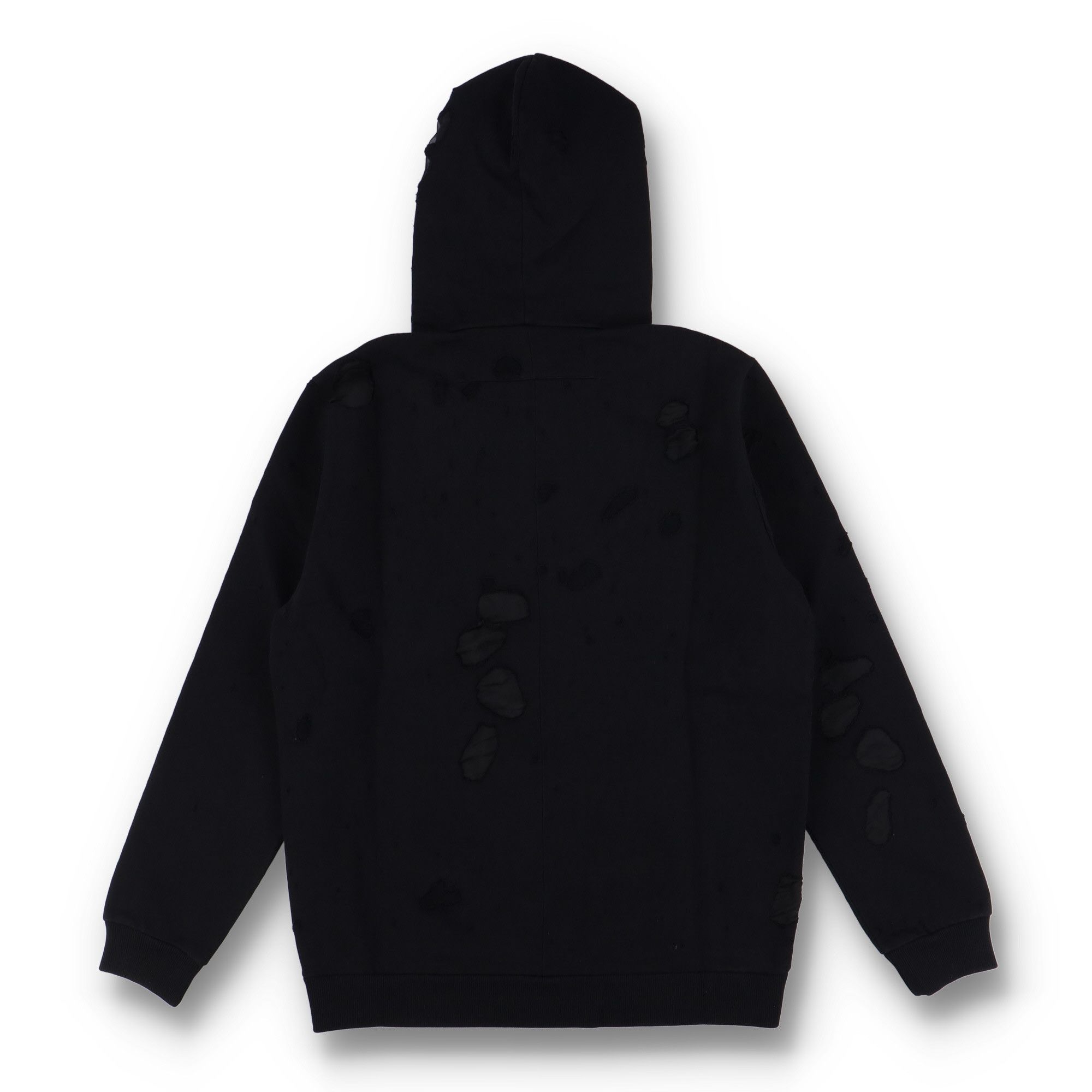 Givenchy Black Fuchsia Destroyed Logo Hoodie Size US M / EU 48-50 / 2 - 8 Thumbnail