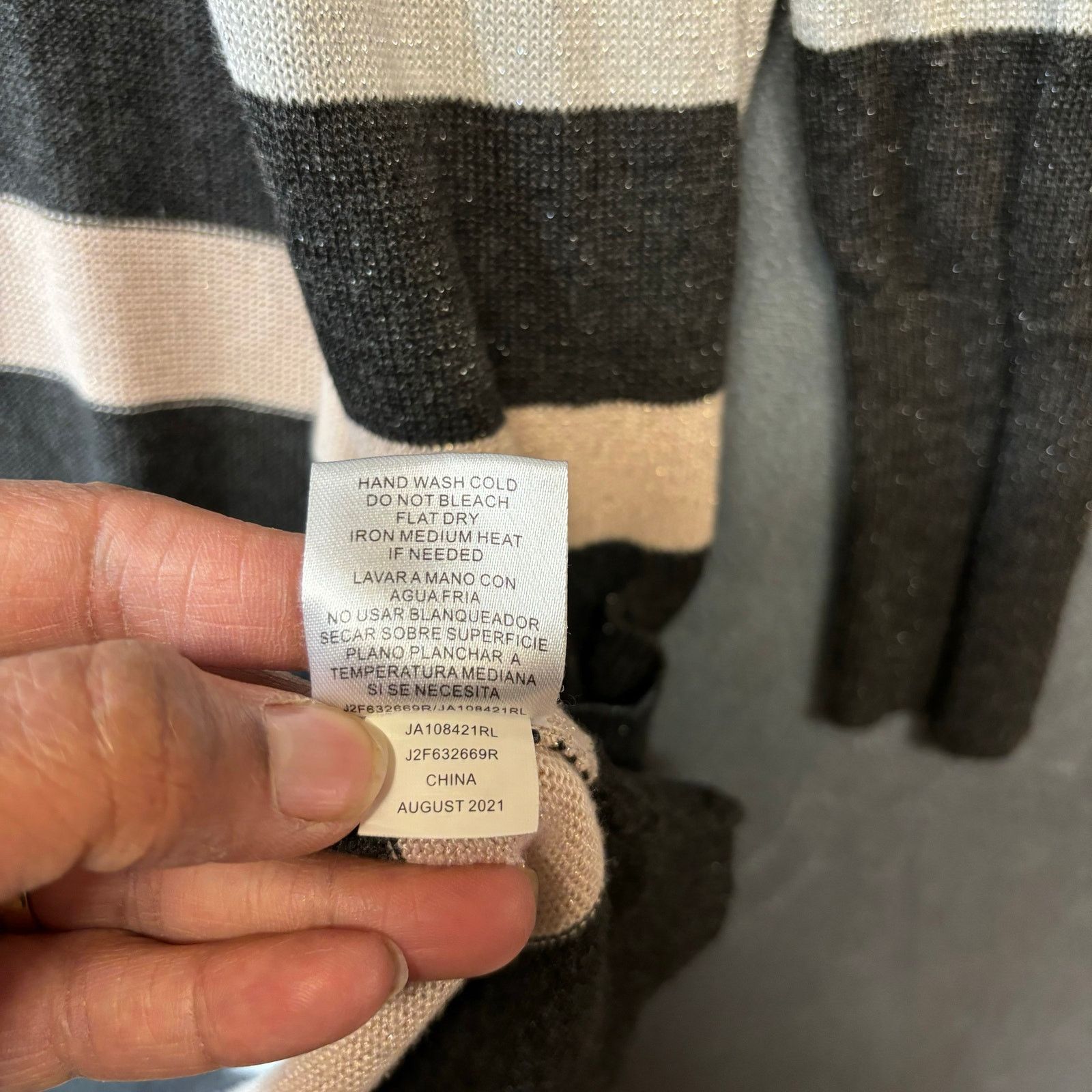 Other Joseph A. Open Front Cardigan Metallic Stripes Preppy XL Size XL / US 12-14 / IT 48-50 - 7 Thumbnail