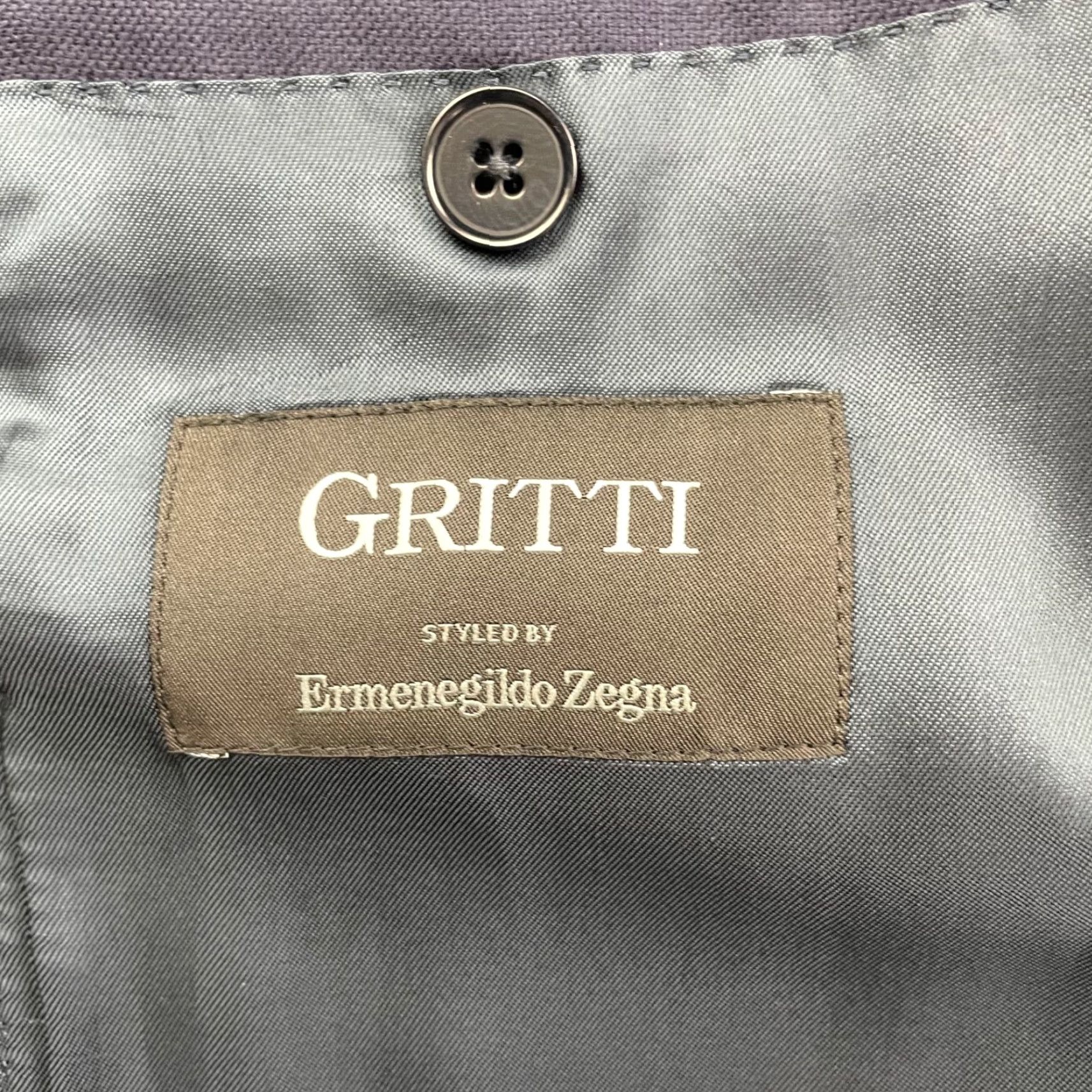 Ermenegildo Zegna VINTAGE? (No) Ermenegildo Zegna x Gritti Blazer Men 2-Button Navy Wool 42R US 52 EU Jacket Blazer Navy Blue Notch Lapel 100% Wool Size 42R - 5 Thumbnail