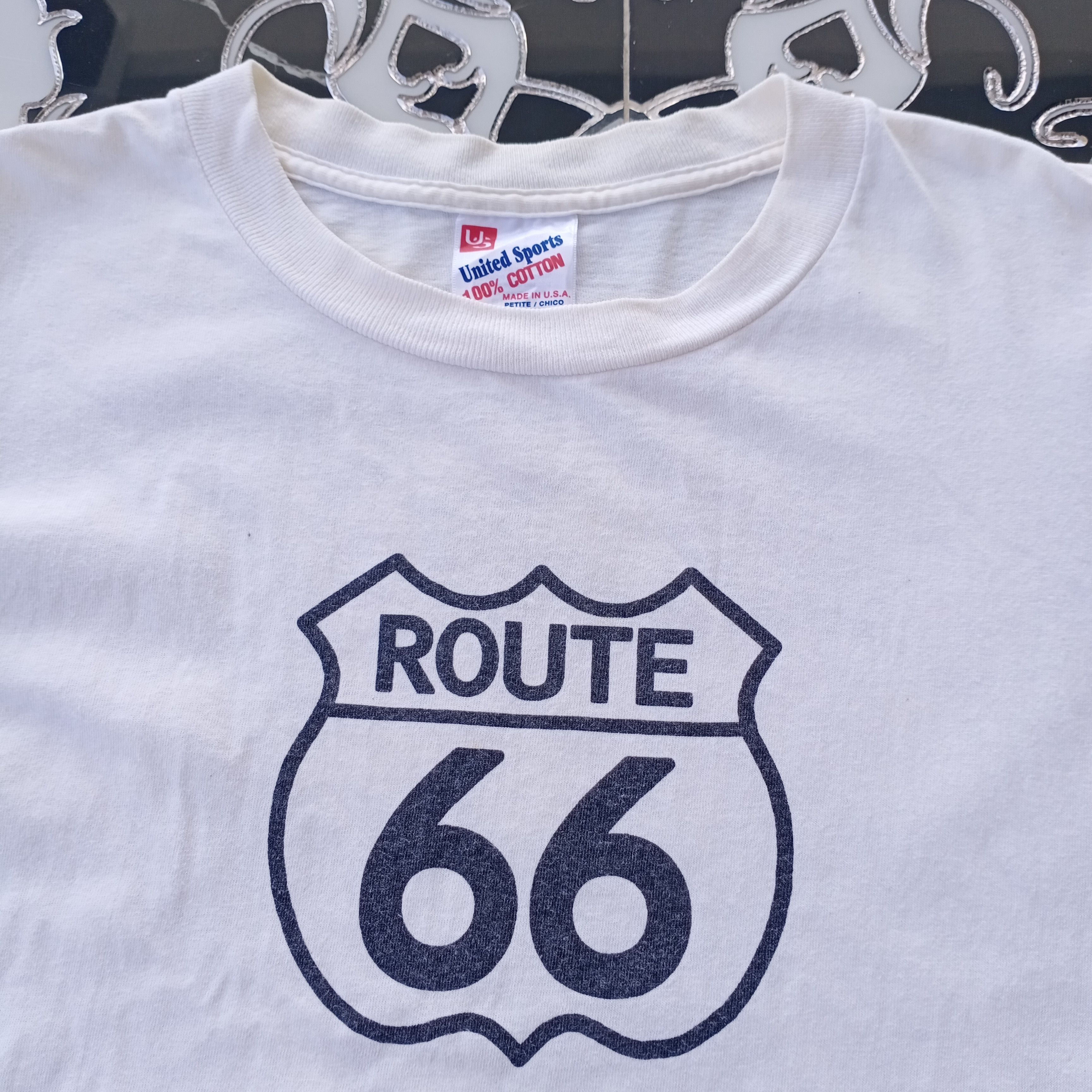 Route 66 × Vintage 1990s Vintage Historic Route Sweet Home Chicago Tee Size US S / EU 44-46 / 1 - 2 Thumbnail