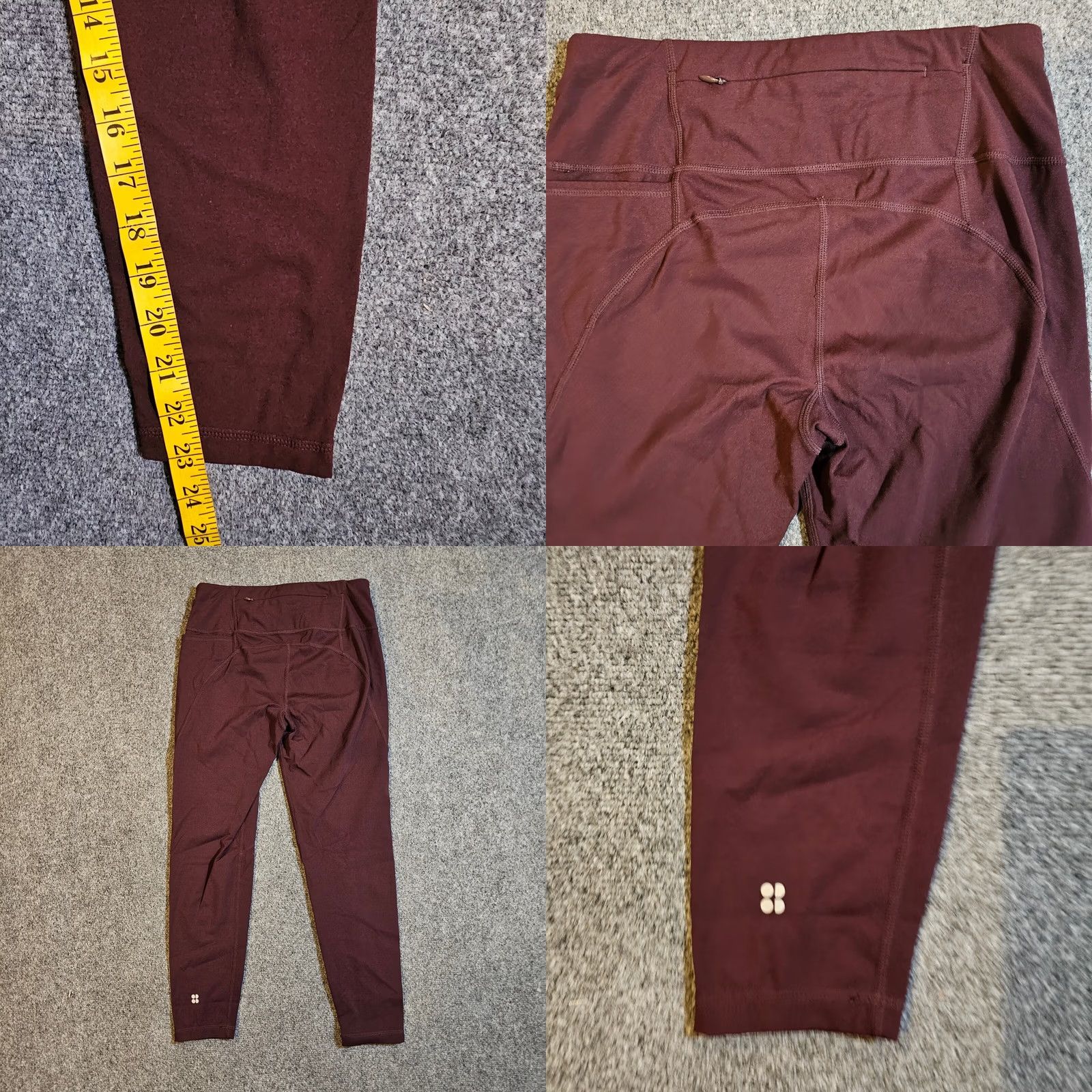 Sweaty Betty Sweaty Betty Pants Women Small Red 7/8 Leggings Power Stretch Casual Basic Skinny Compression Athleisure 90s? Wait Size 28" / US 6 / IT 42 - 8 Thumbnail