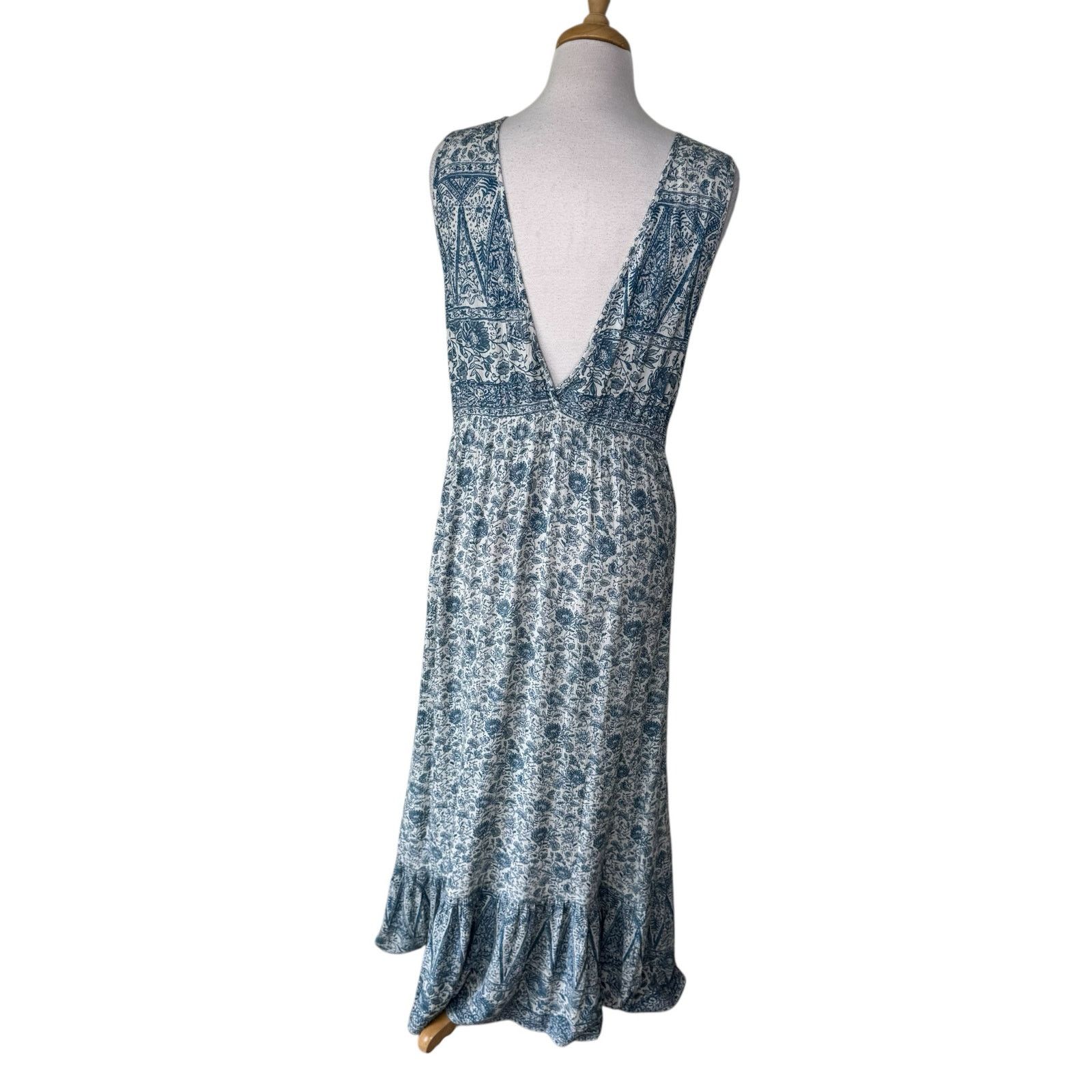 Faherty FAHERTY Eden Dress In Blue Water Floral Medium NWT Size M / US 6-8 / IT 42-44 - 2 Thumbnail