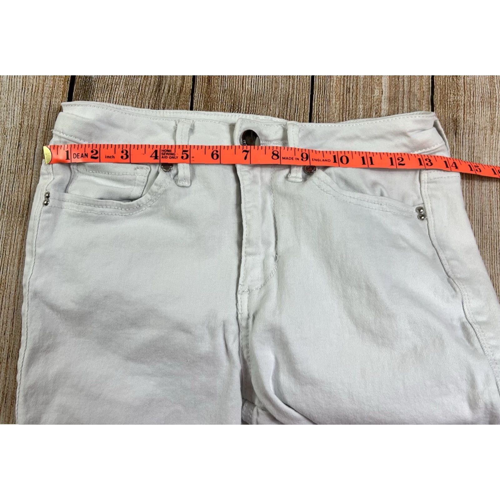 Vintage Seven7 White Dove Ankle Cropped Jeans Size 4 Slim Women Size 27" / US 4 / IT 40 - 6 Thumbnail
