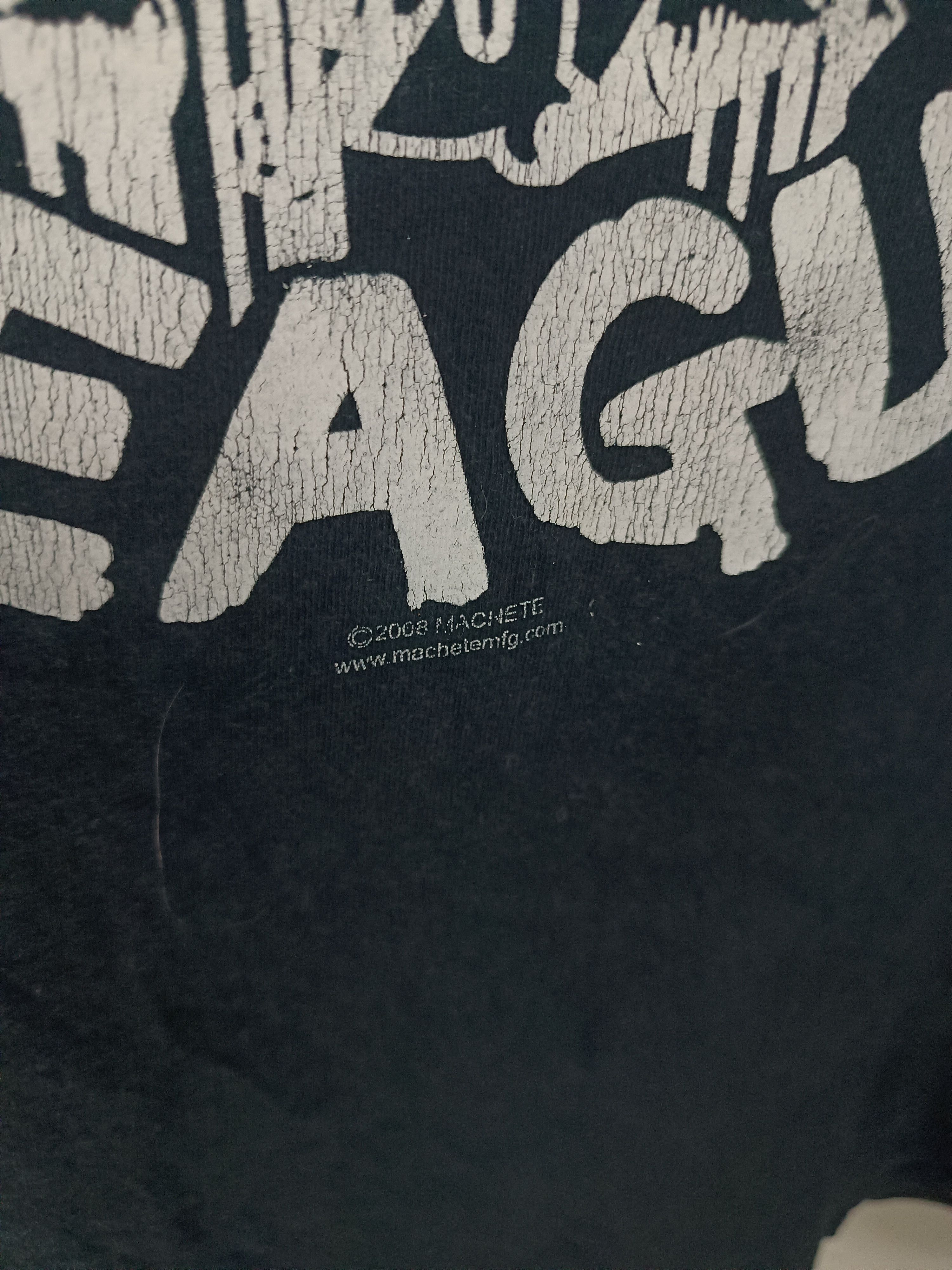 Band Tees THRASHED FADED VINTAGE 08 ANTI NOWHERE LEAGUE PUNK gbh pasti Size US XXL / EU 58 / 5 - 9 Thumbnail