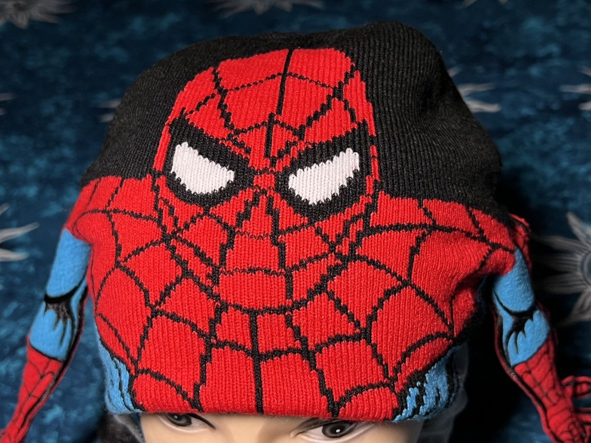 Marvel Comics SPIDER-MAN BIG LOGO MARVEL BEANIE HATS Y2K DRILL 90s Size ONE SIZE - 20 Thumbnail