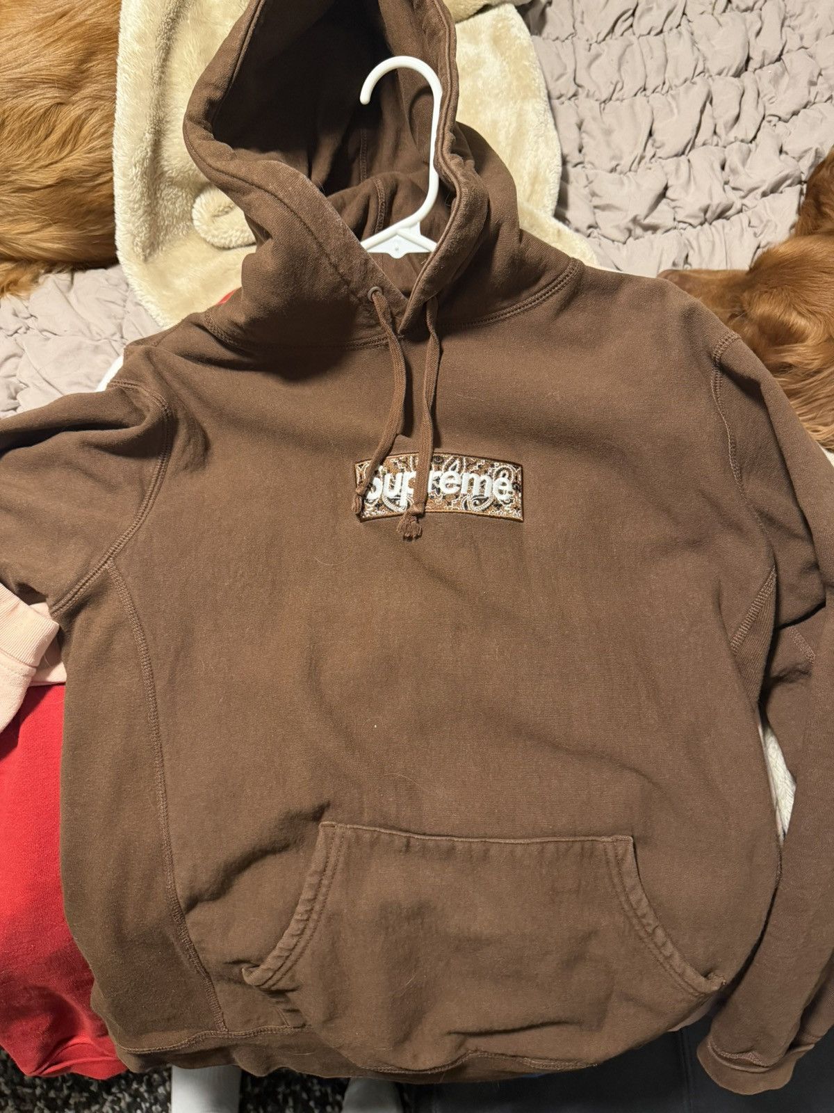 Supreme Bandana Box Logo パーカー ブラウン ボックス Supreme Bandana Box Logo Hooded Sweatshirt Brown M (Supreme