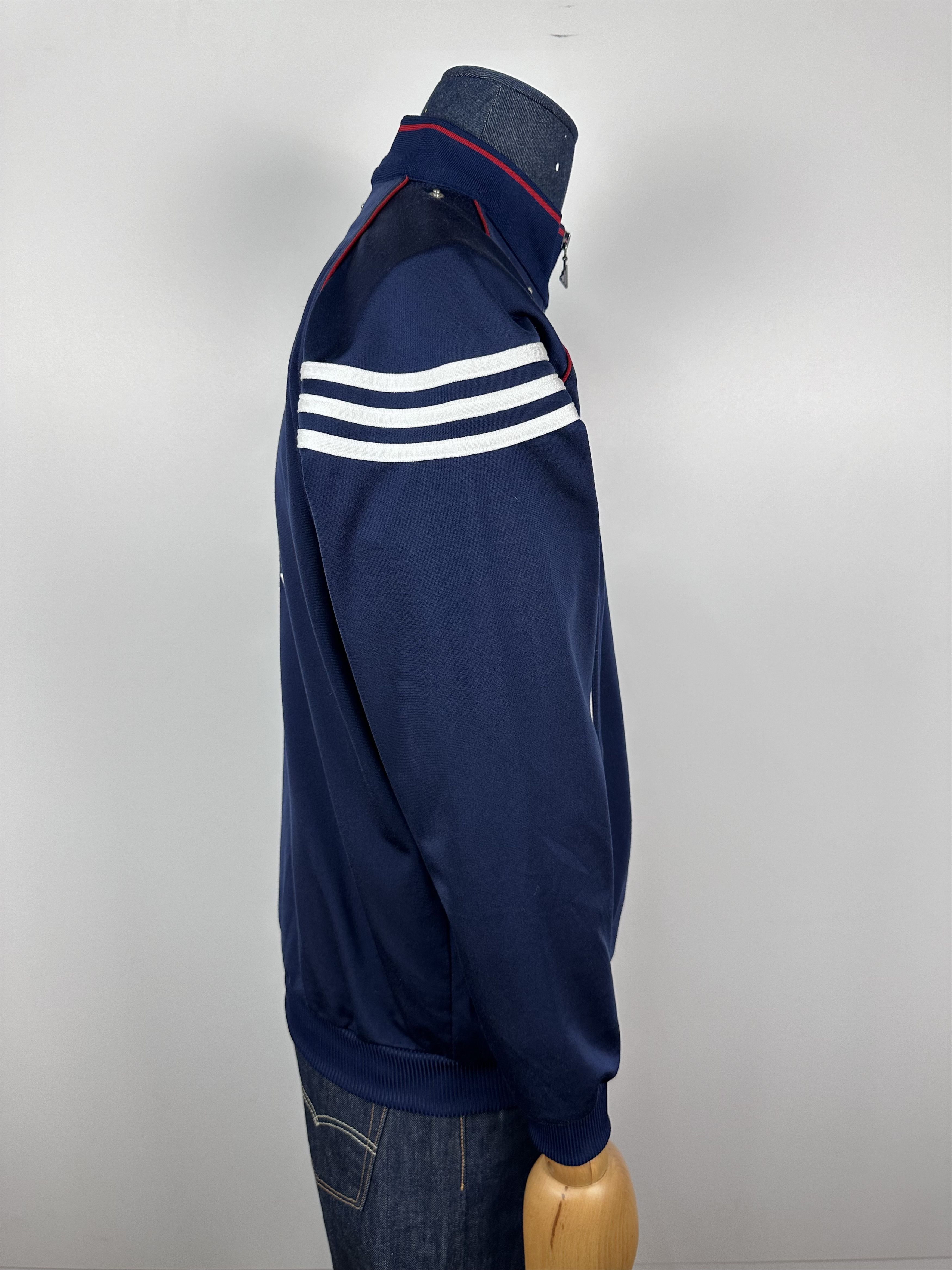 Adidas × Vintage Adidas Vintage 90s Blue Red Track Top Jacket Big Logo S Size US S / EU 44-46 / 1 - 9 Thumbnail