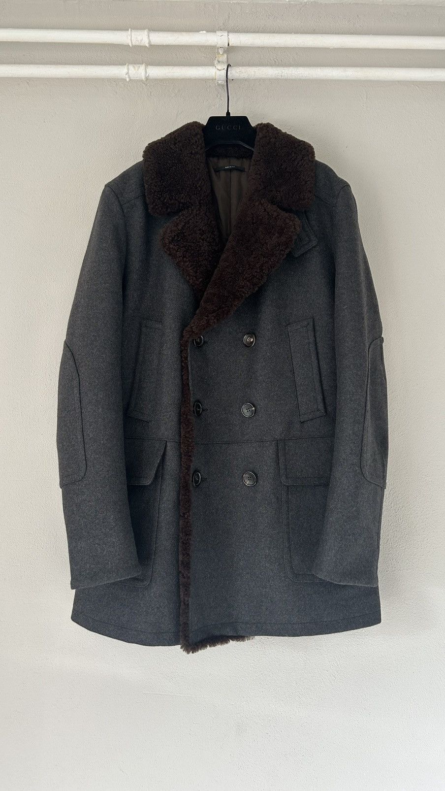 Gucci Gucci Shearling Wool Coat Size US L / EU 52-54 / 3 - 3 Thumbnail