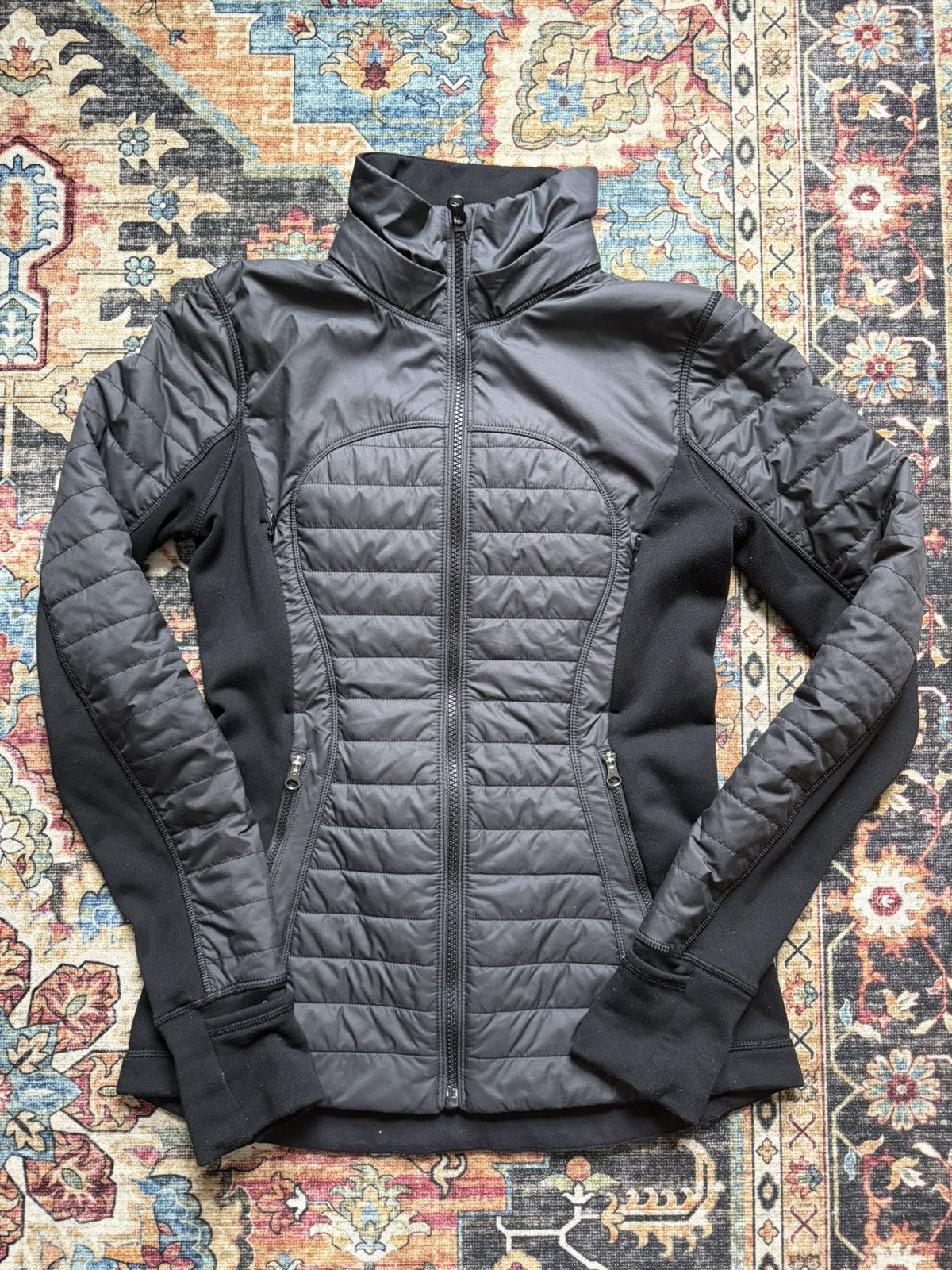 Lululemon black lululemon fleece zip jacket Size XS / US 0-2 / IT 36-38 - 1 Thumbnail