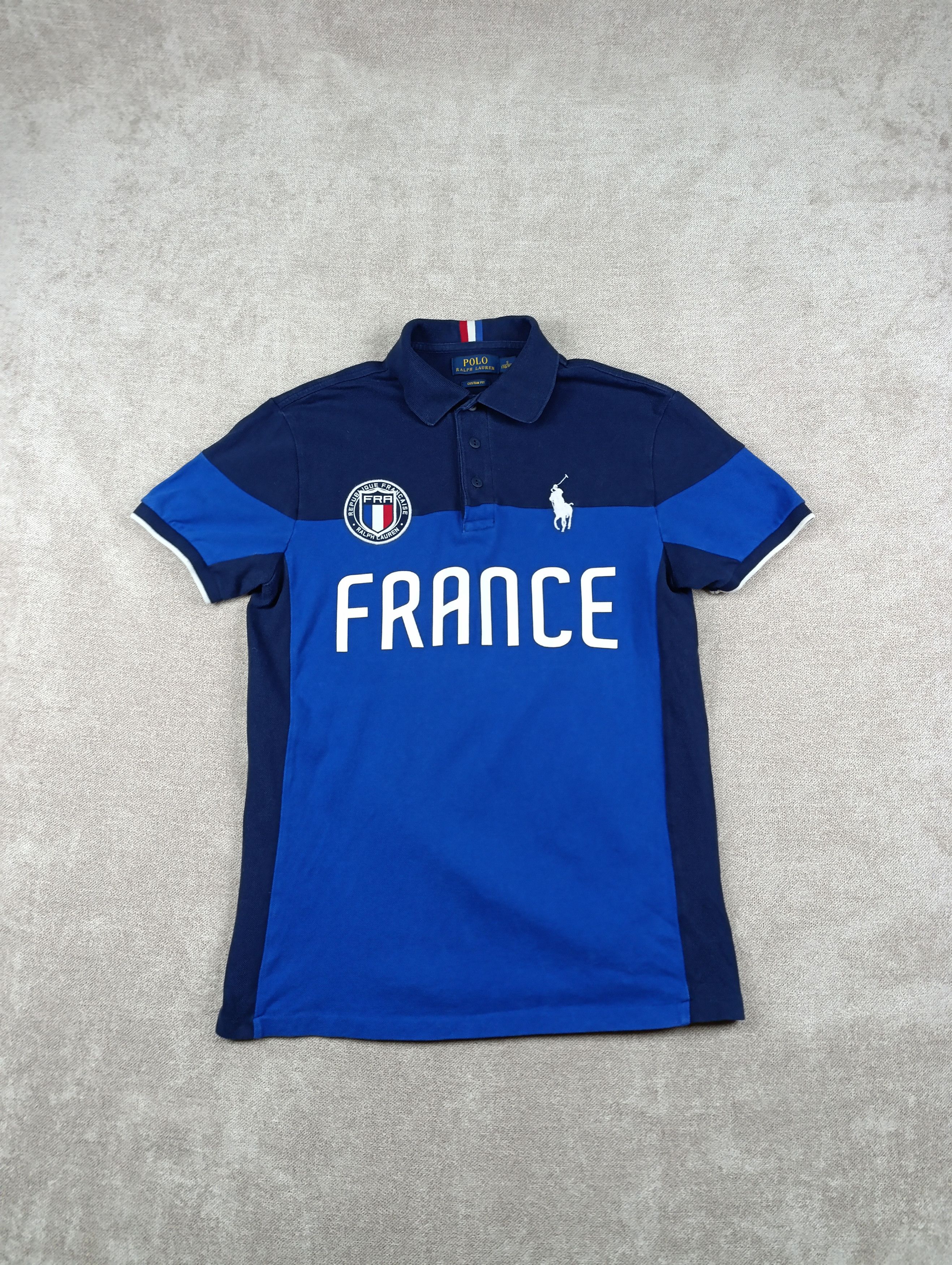 POLO RALPH LAUREN CUSTOM FIT MENS POLO FRANCE #16 SIZE S