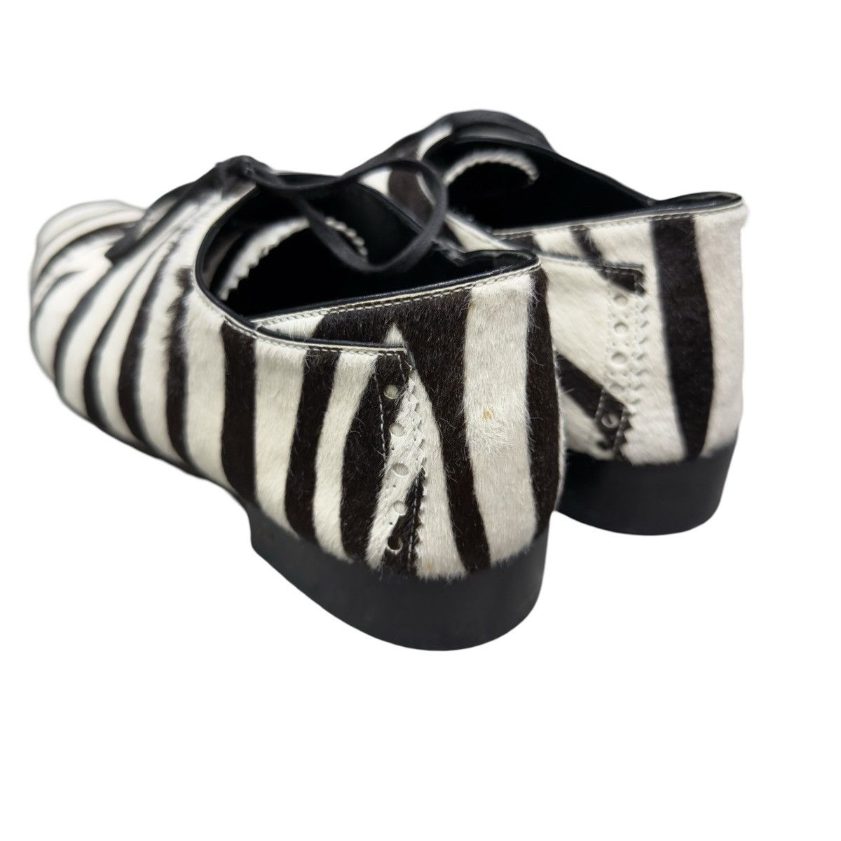 Balenciaga Balenciaga Nicolas Ghesquiere Pony Hair Leather Derby Size US 8.5 / EU 41-42 - 5 Thumbnail