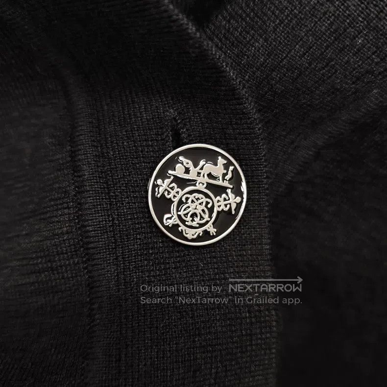 Hermes Hermes Black Knit Cardigan Jacket Size XS / US 0-2 / IT 36-38 - 6 Thumbnail