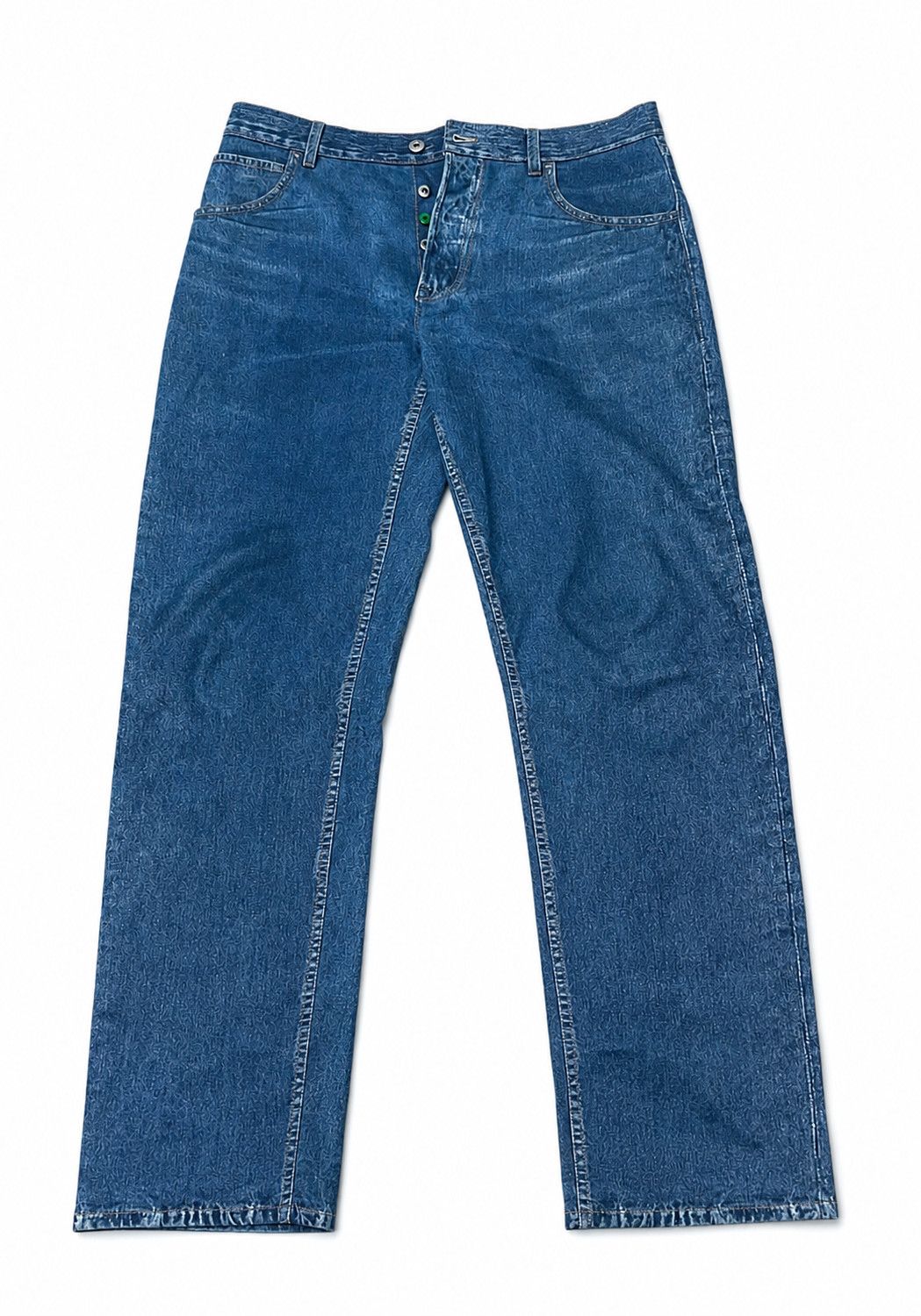 Bottega Veneta Denim-printed wide-leg leather pants Size US 32 / EU 48 - 3 Thumbnail