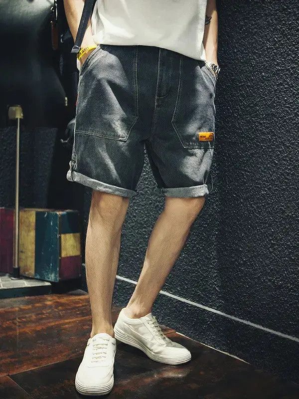 Japanese Brand Retro ripped casual denim shorts Size US 32 / EU 48 - 6 Thumbnail
