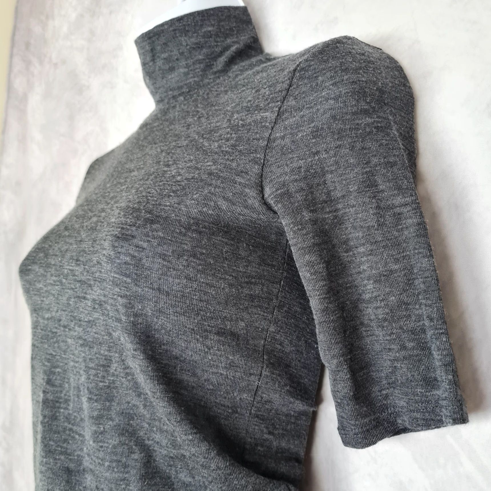 Vince Vince Sweater Womens XXS Gray Wool Turtleneck Short Sleeve Lightweight Pullover Size XXS / US 00 / IT 34 - 6 Thumbnail
