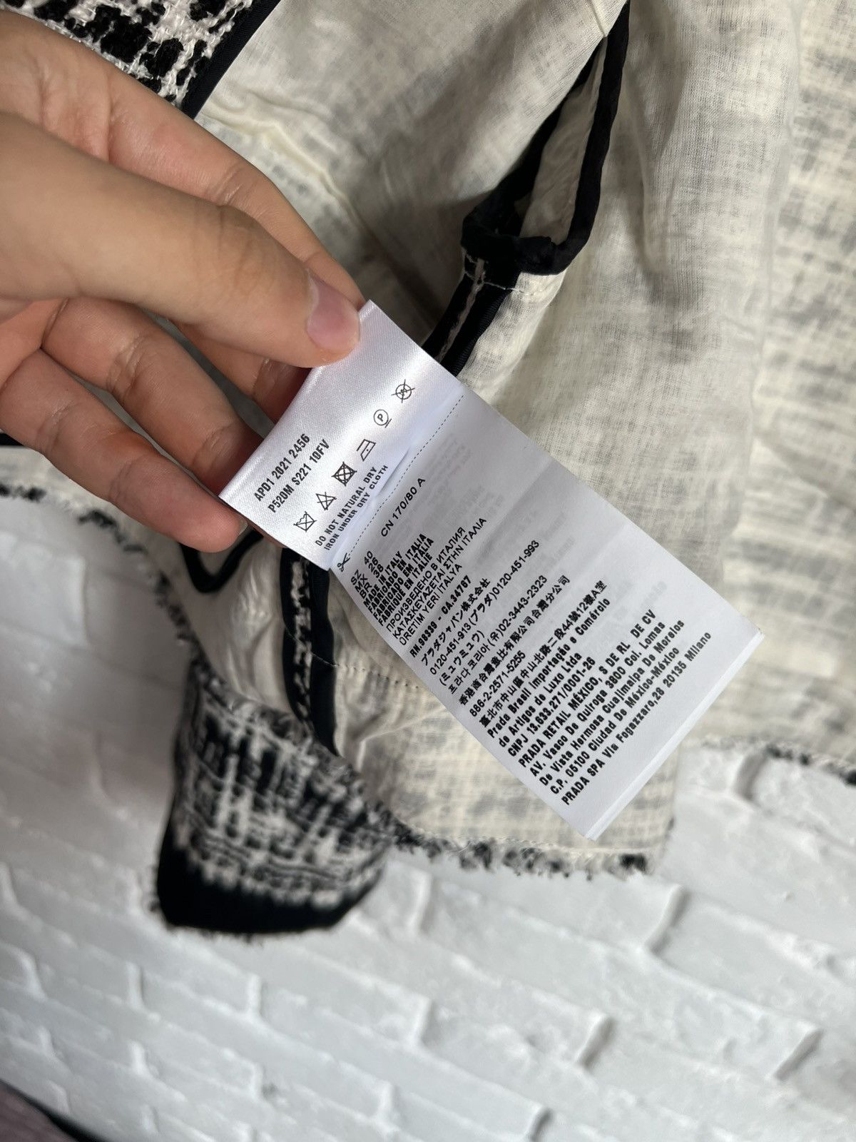 Prada Prada tweed cropped jacket Size S / US 4 / IT 40 - 9 Thumbnail