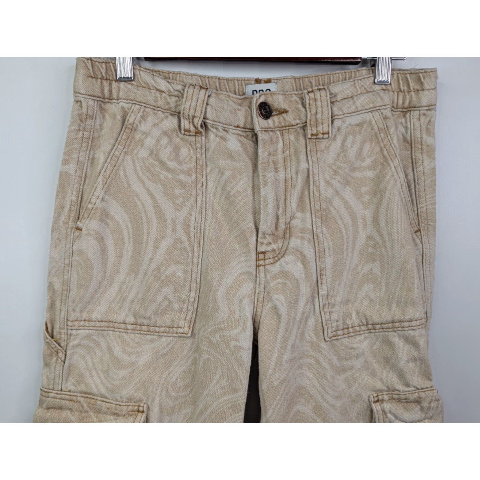 Urban Outfitters Urban Outfitters BDG Skate Jeans Size 29W High Rise Cargo Utility Straight Leg Beige Women 80s 90s Size 29" - 6 Thumbnail