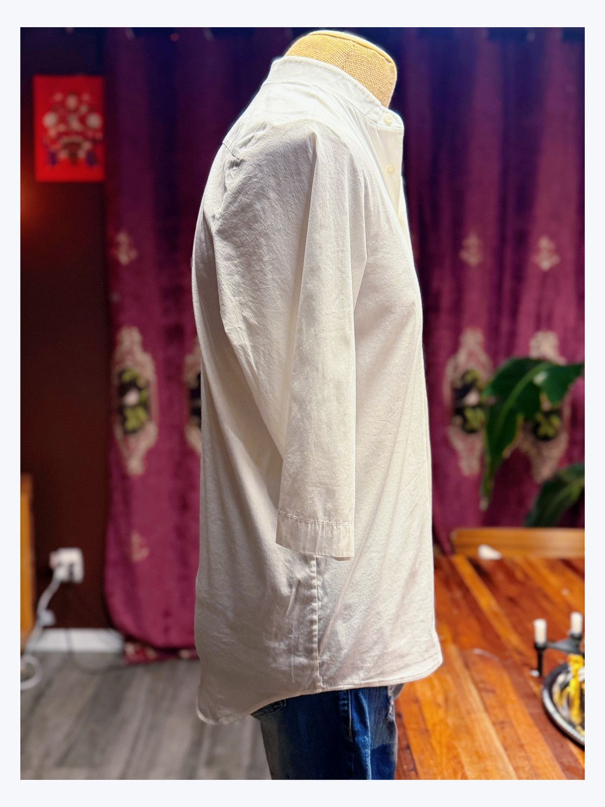 Cos COS Minimalist White Mandarin Collar Shirt Size US S / EU 44-46 / 1 - 2 Thumbnail