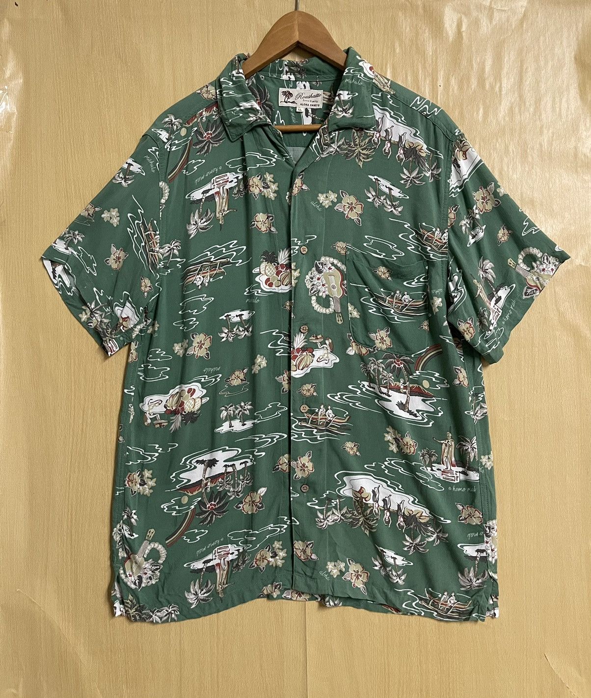 Sun Surf Vintage Hawaii Shirt Button Up Aloha XL Rayon Rockabilly Size US XL / EU 56 / 4 - 1 Thumbnail