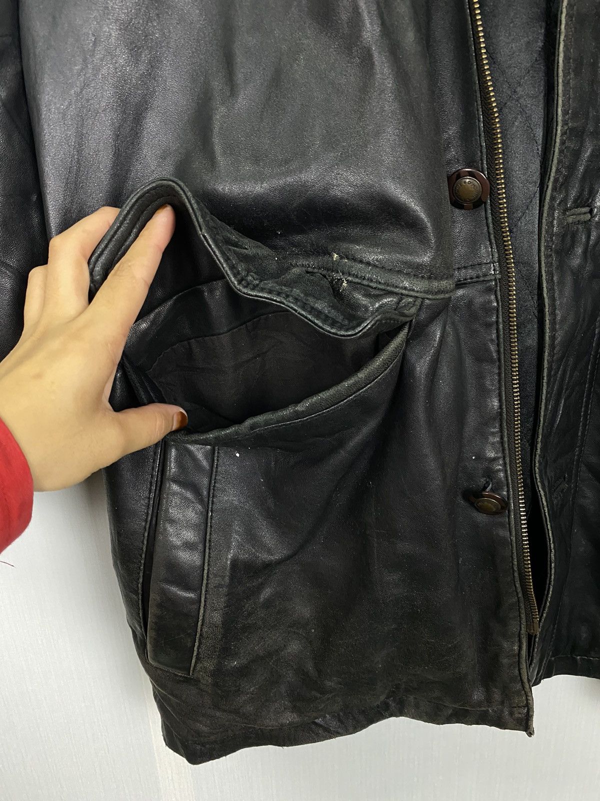 Leather D’Homme A Homme Leather Jacket Size US L / EU 52-54 / 3 - 10 Thumbnail