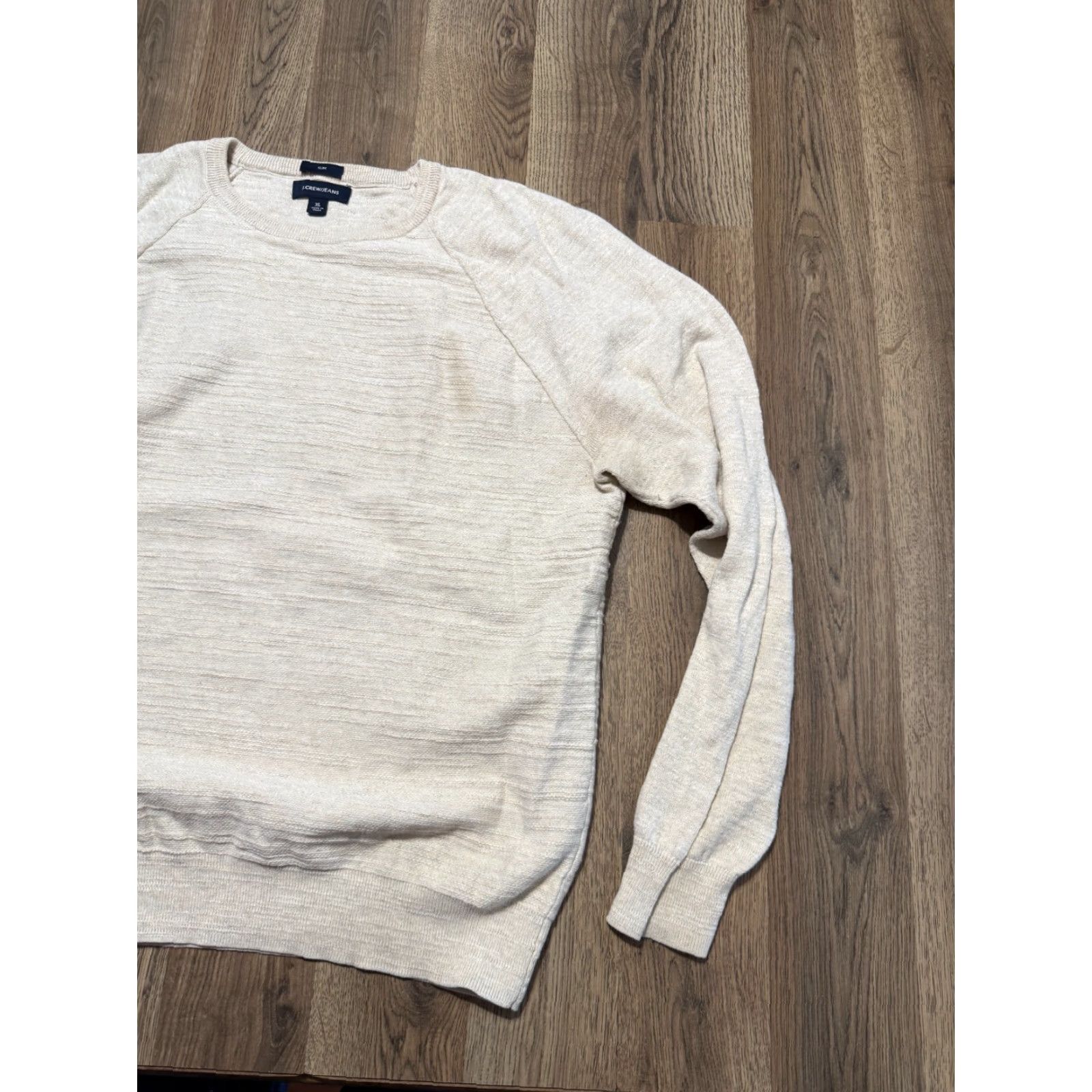 J.Crew J.Crew Jeans Shirt XL White Long Sleeve Slim Crewneck Pullover Men Size US XL / EU 56 / 4 - 4 Thumbnail