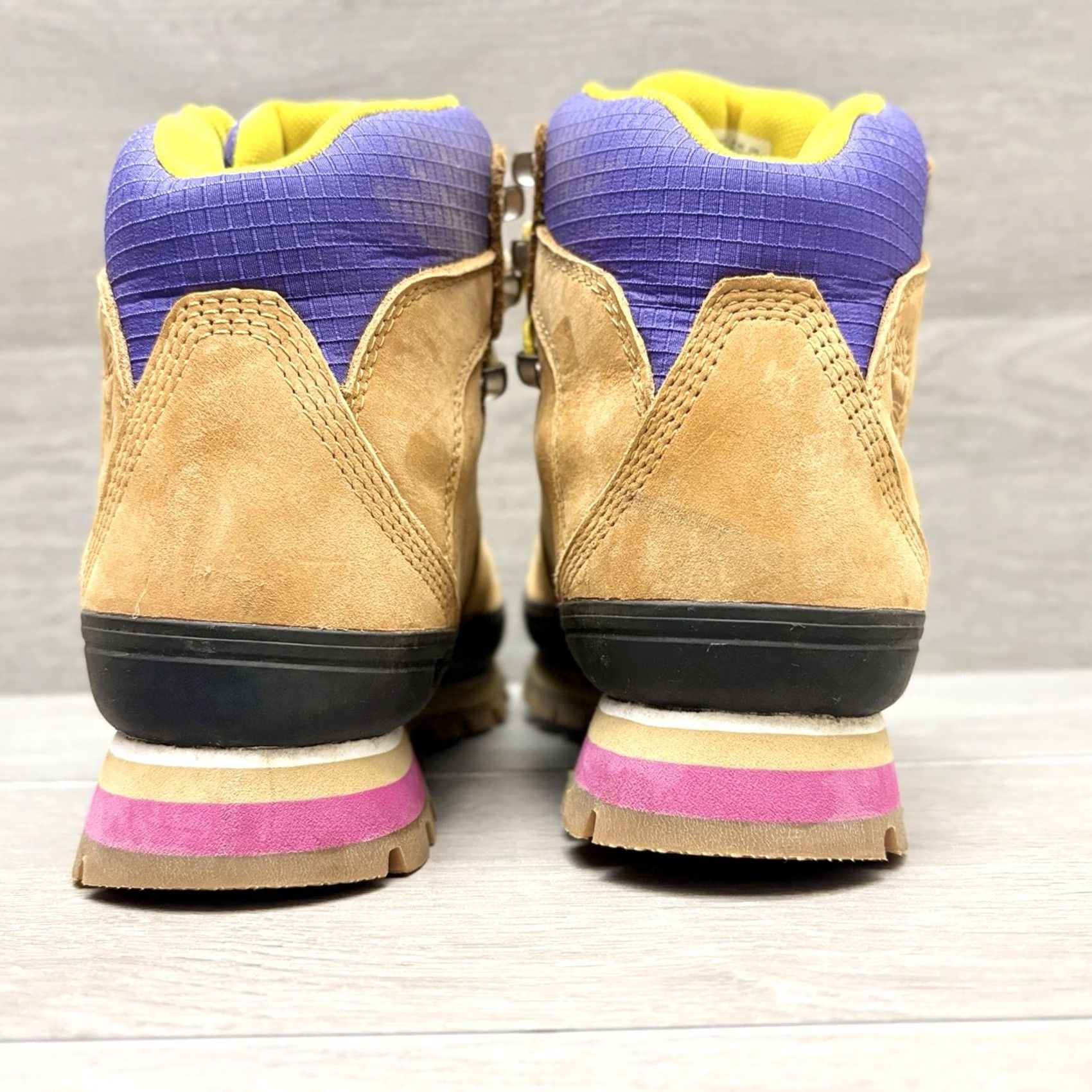 Timberland Timberland Euro Hiker Waterproof Boots Wheat Purple Yellow A2JUF Size 6.5M Size US 7 / IT 37 - 3 Thumbnail