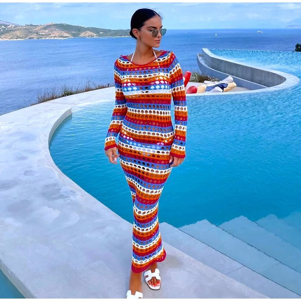 Mango LAST ONE!!! Mango Crochet Maxi Dress Resort Vacation NWT Size M / US 6-8 / IT 42-44 - 3 Thumbnail