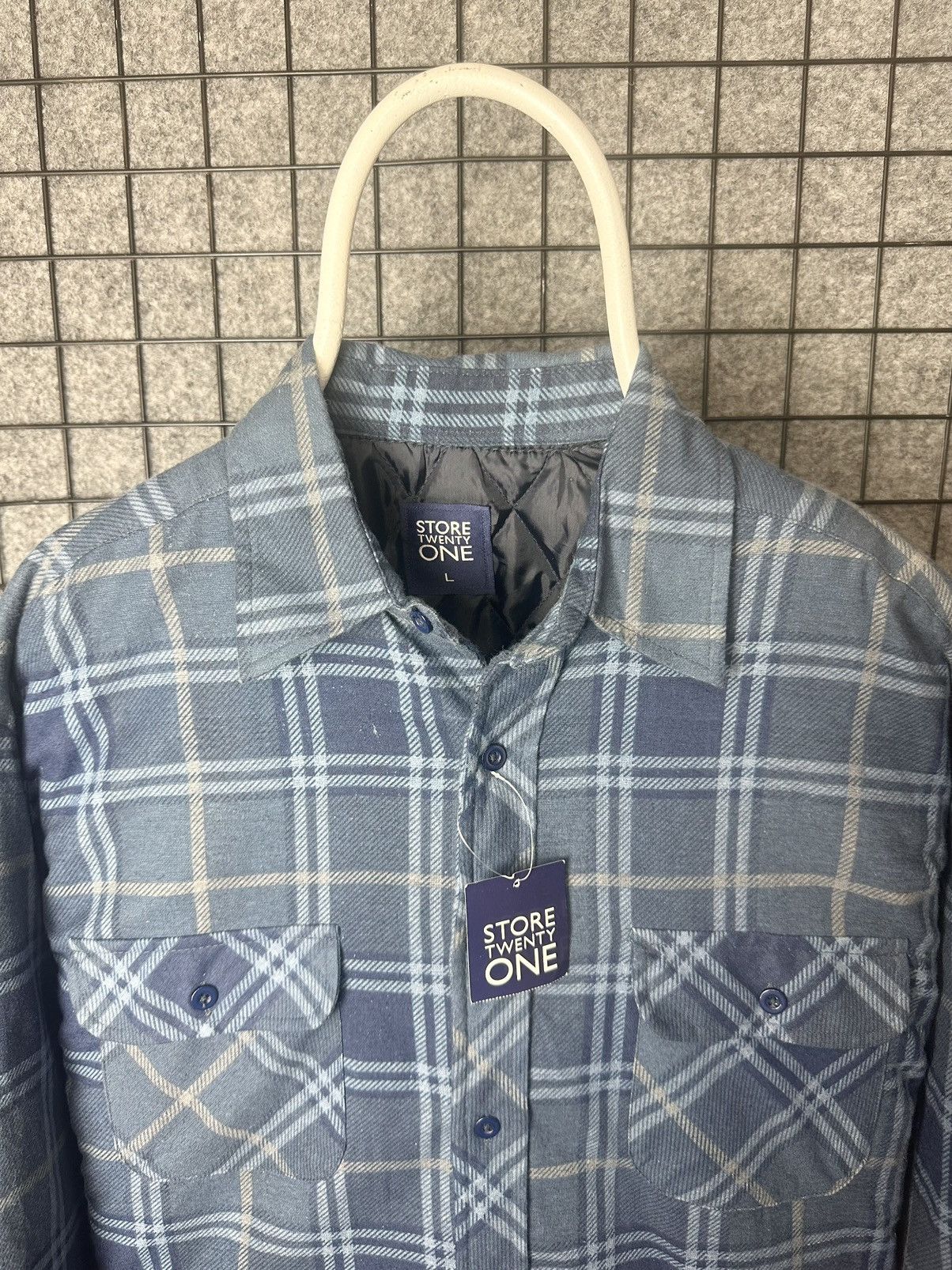 Vintage Streetwear Tartan Plaid Padded Overshirt Shirt Jacket Size L Size US L / EU 52-54 / 3 - 2 Thumbnail