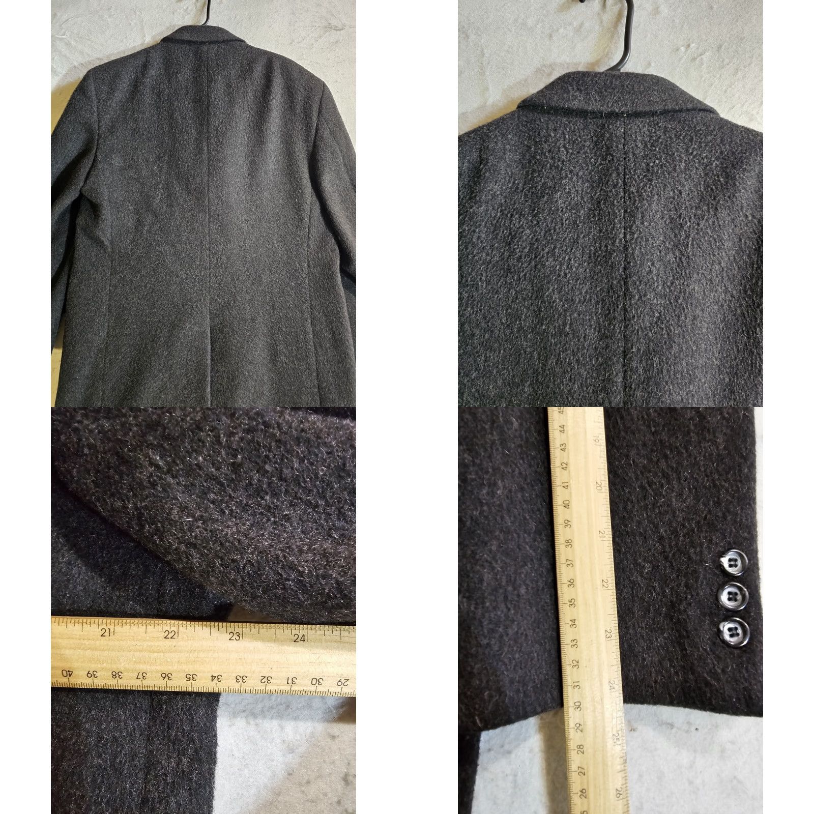 Vintage VINTAGE Nino Cerruti Overcoat Charcoal Wool/Cashmere Blend Single Breasted Sz 42 Reg Coat Men Size US XS / EU 42 / 0 - 8 Thumbnail