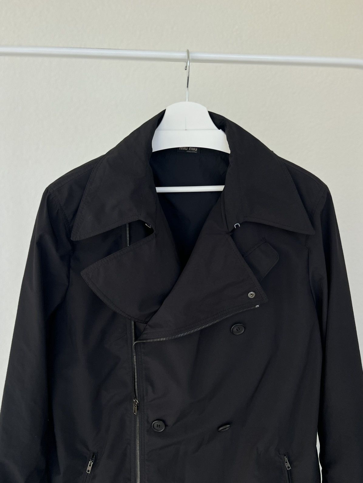 Miu Miu Miu Miu Asymetric Trench Coat nylon 50 XL XXL vintage Size XL / US 12-14 / IT 48-50 - 21 Thumbnail