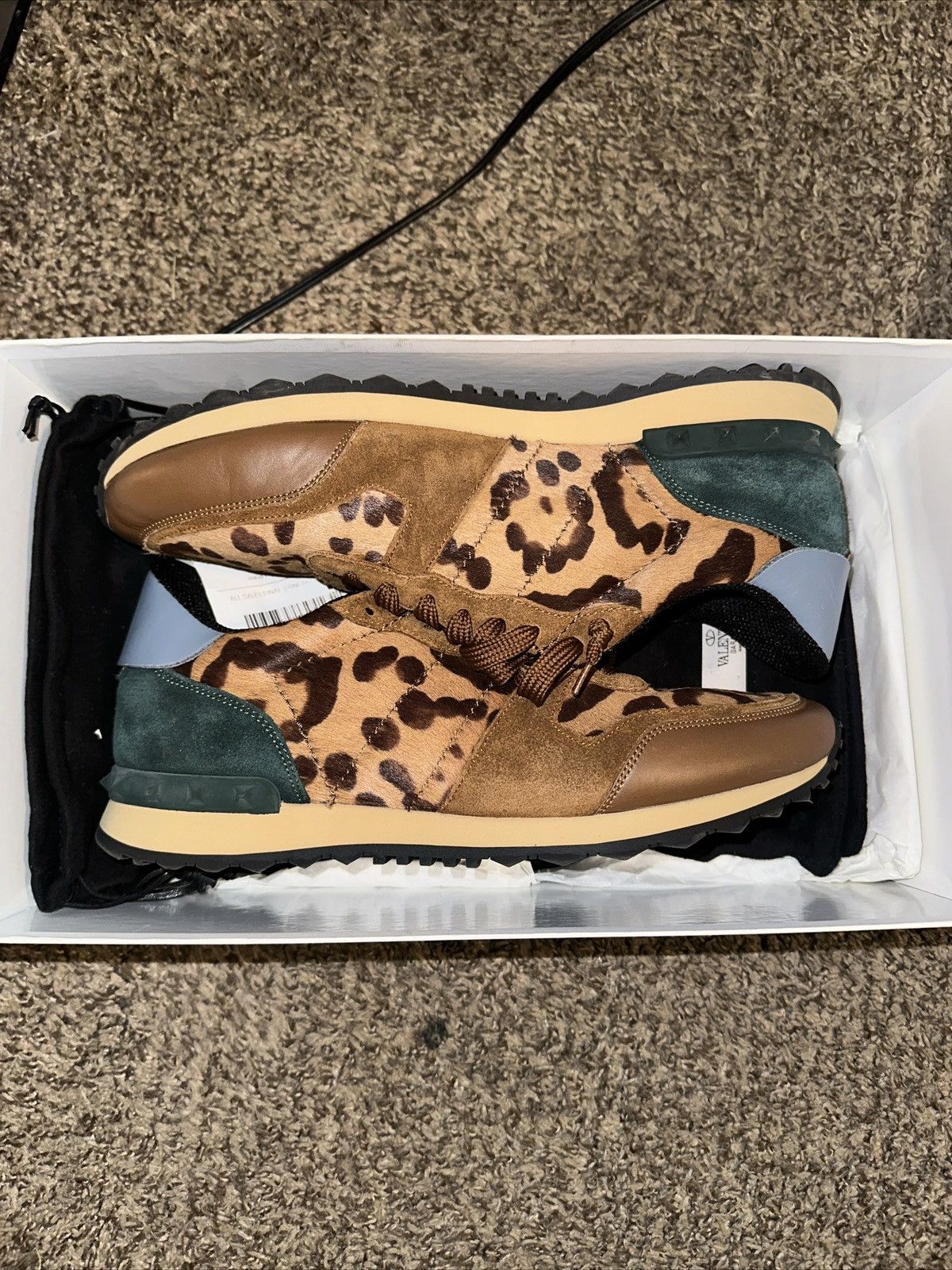 Valentino Valentino Tricolor Leopard Print Rockrunner- size 43 Size US 10 / EU 43 - 3 Thumbnail