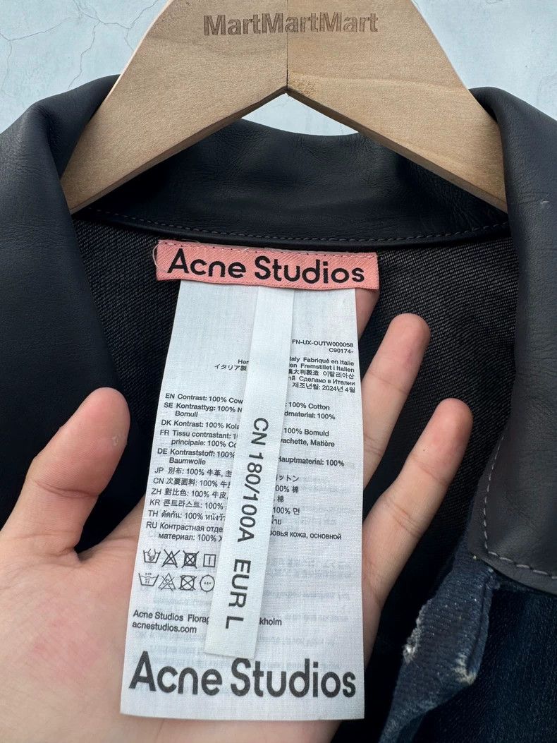 Acne Studios Acne Studios 24 FW Patchwork Collar Ripple Washed Denim Jac Size US L / EU 52-54 / 3 - 6 Thumbnail
