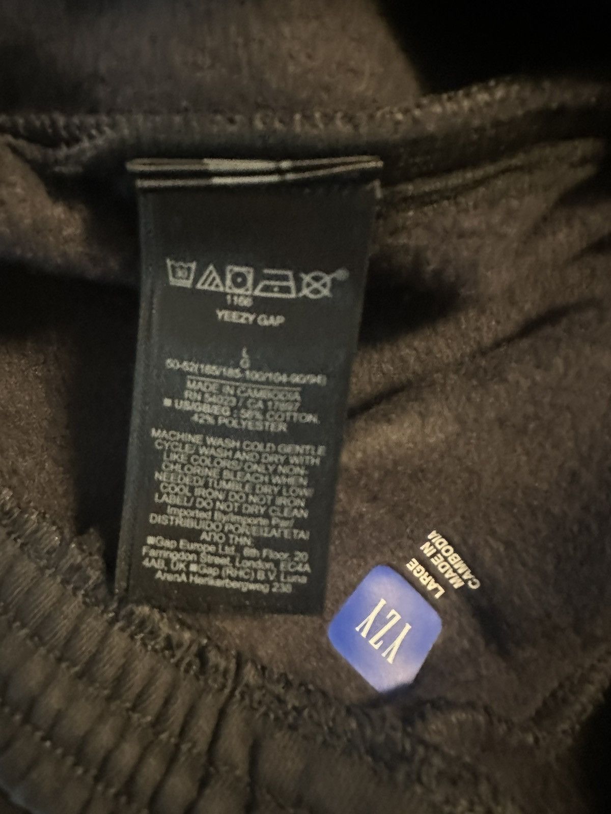 Balenciaga × Gap × Kanye West Yeezy Gap Balenciaga Fleece Sweatpants Black size large Size US 34 / EU 50 - 4 Thumbnail