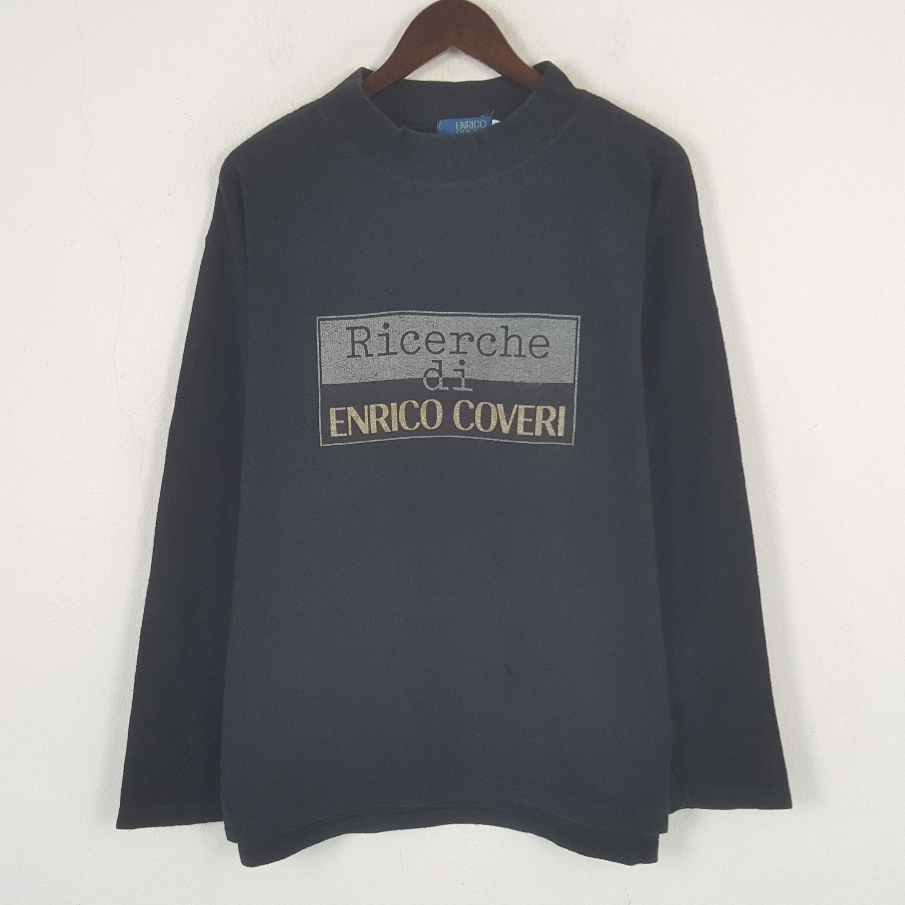 Vintage Vintage Ricerche Di Enrico Coveri Sweatshirt Size US L / EU 52-54 / 3 - 1 Thumbnail