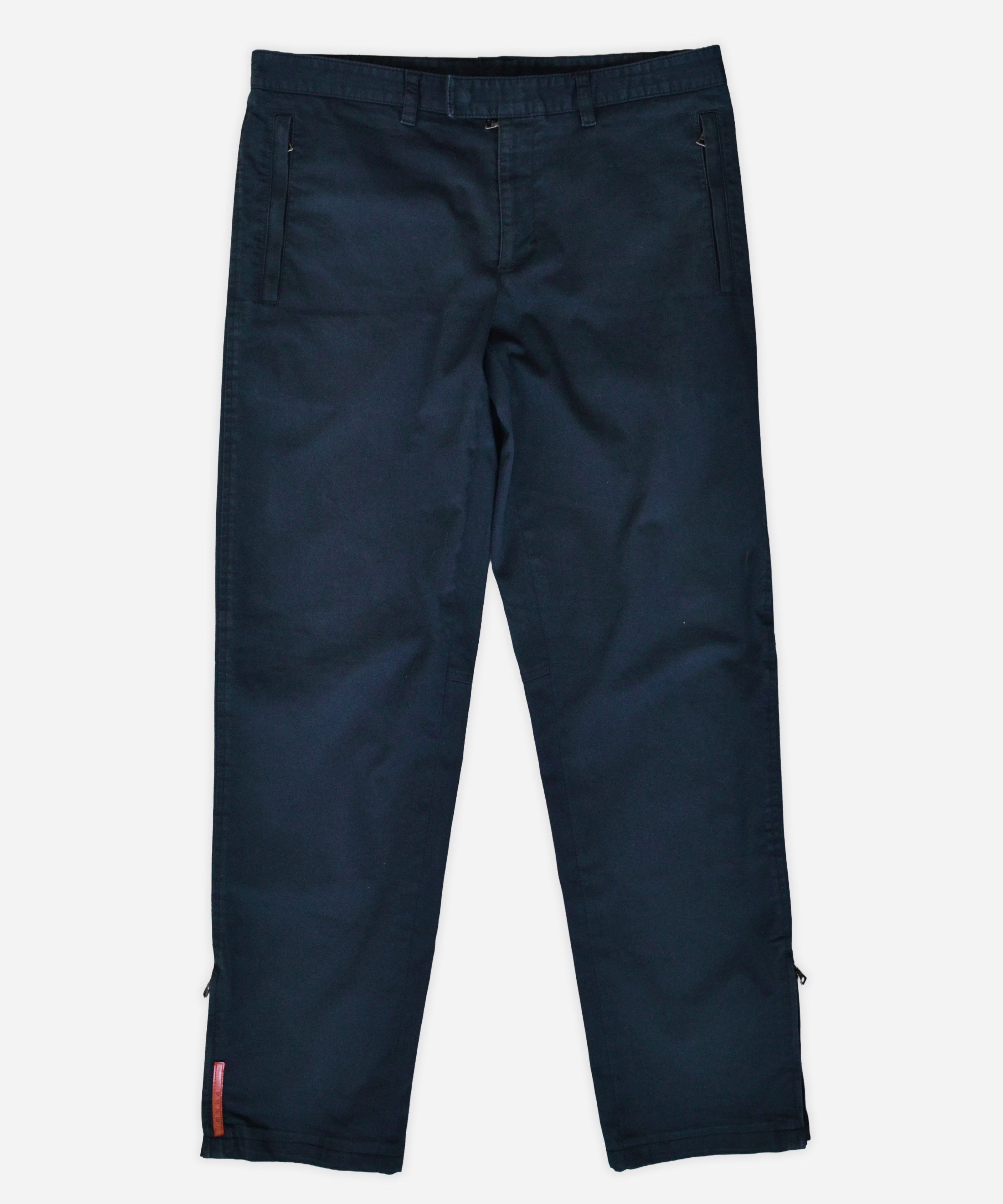 Prada 🔴 PRADA Pants Trousers Navy Blue Cotton Red Tab Pockets Size US 36 / EU 52 - 10 Thumbnail