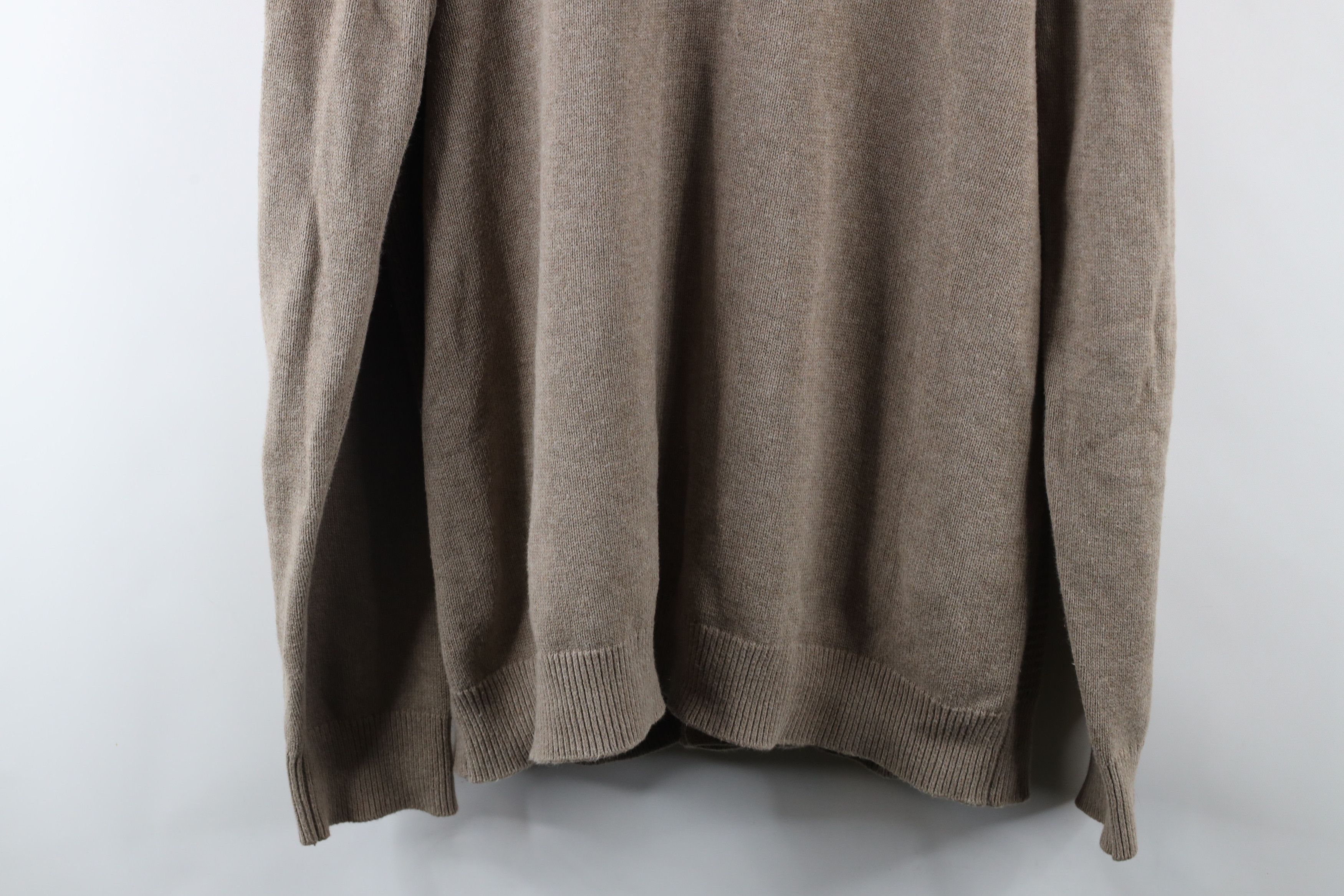 Gap × Vintage Vintage Gap Blank Ribbed Knit Shawl Cardigan Sweater Beige Size US XL / EU 56 / 4 - 11 Thumbnail