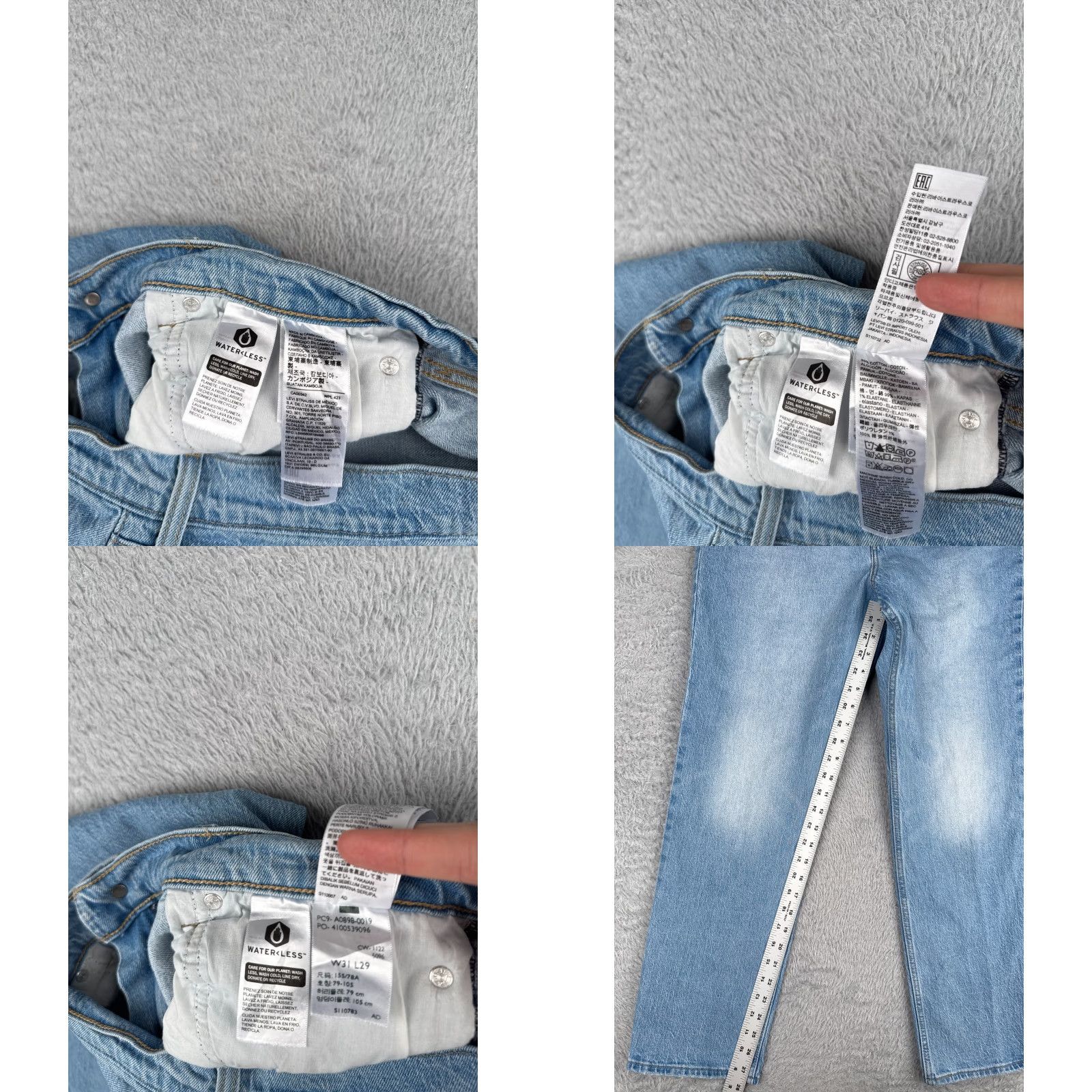 Levi's Levis Jeans Women 31 Blue Denim Wedgie Fit Levi's 70s High Straight 31x29 Vintage: No Distressed Stretch 5-Pocket Regular Size 24" / US 00 / IT 34 - 8 Thumbnail