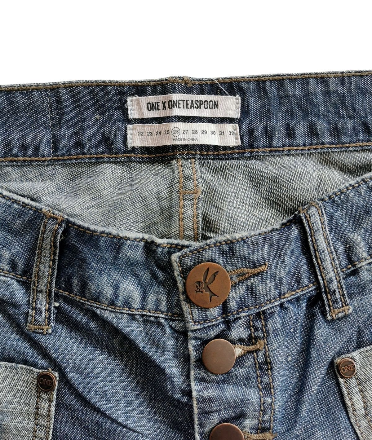 If Six Was Nine LE CATS LOWWAIST WIDE FLARE LEG STYLE LGB IF6WASNINE 🟦 Size 30" / US 8 / IT 44 - 7 Thumbnail