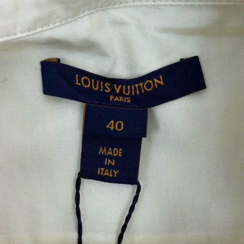 Louis Vuitton Louis Vuitton Grey and white checkerboard leather logo shir Size US XXS / EU 40 - 5 Thumbnail