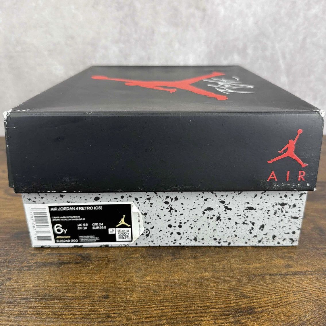 Jordan Brand Air Jordan 4 Retro Taupe Haze Size 6 GS / 7.5W DJ6249-200 OG Size US 6 / EU 39 - 9 Thumbnail